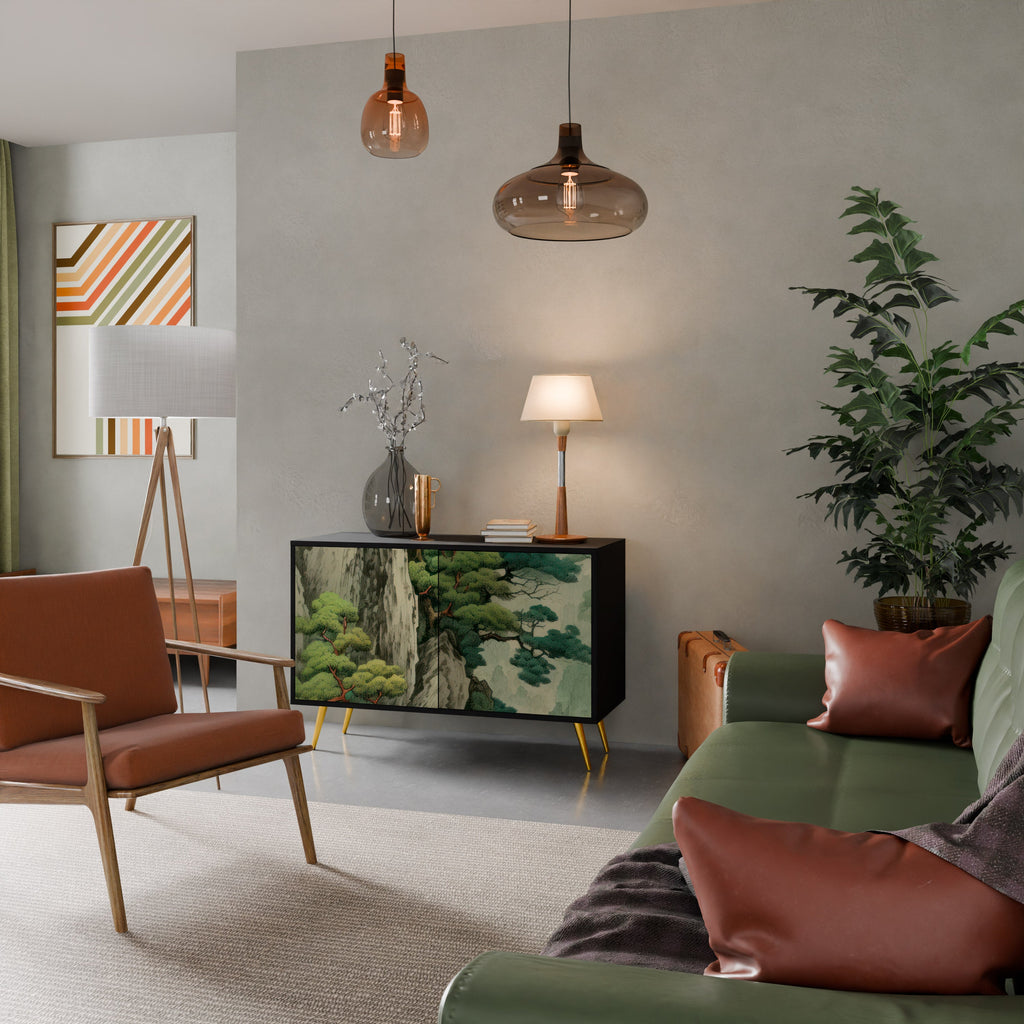 Buffet 2 portes VERDURE ABYSS finition noire