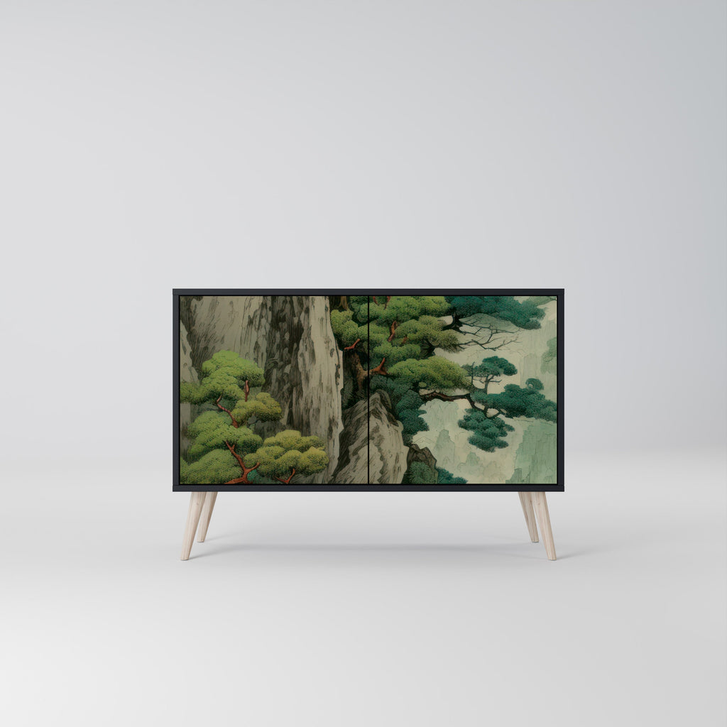 Buffet 2 portes VERDURE ABYSS finition noire