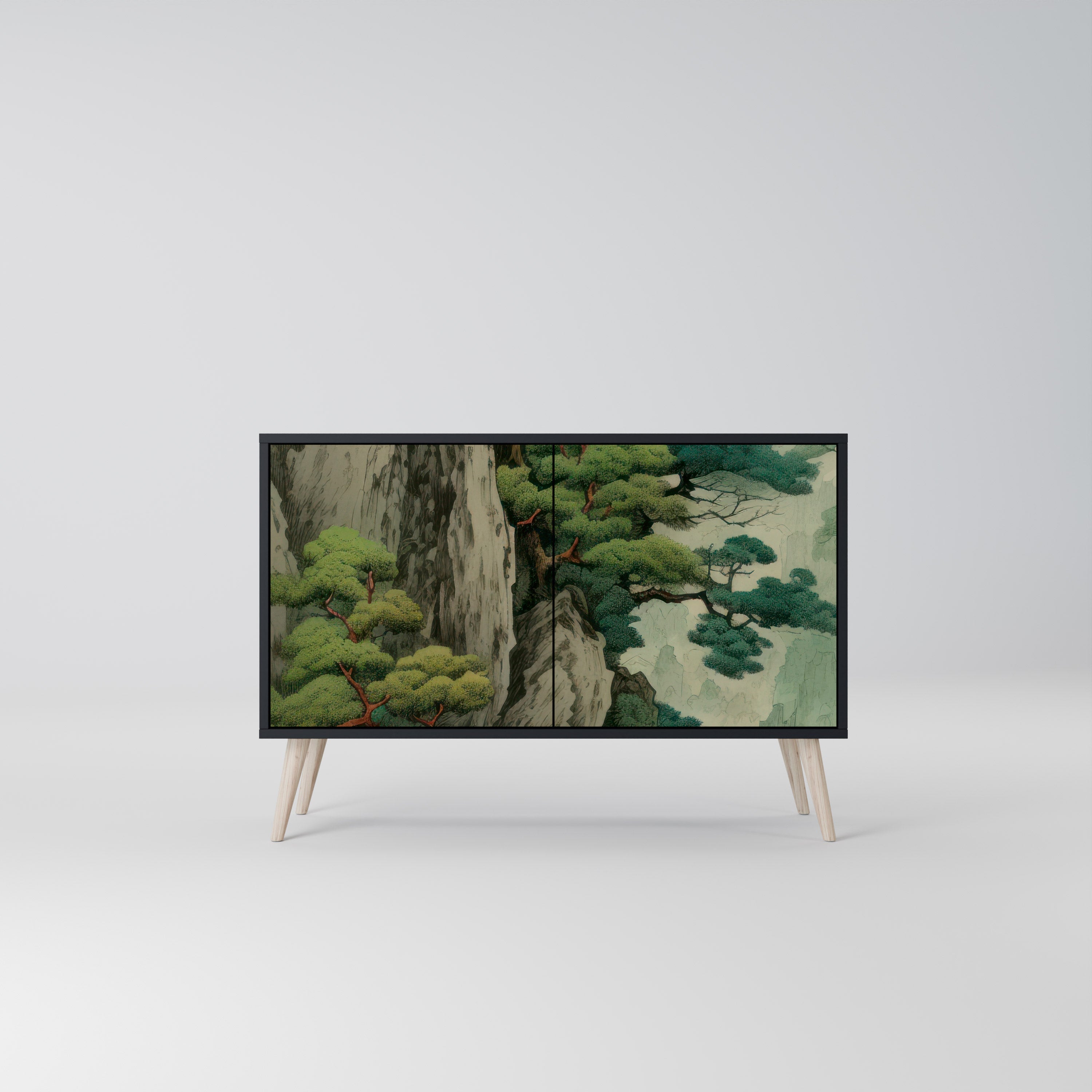 Buffet 2 portes VERDURE ABYSS finition noire