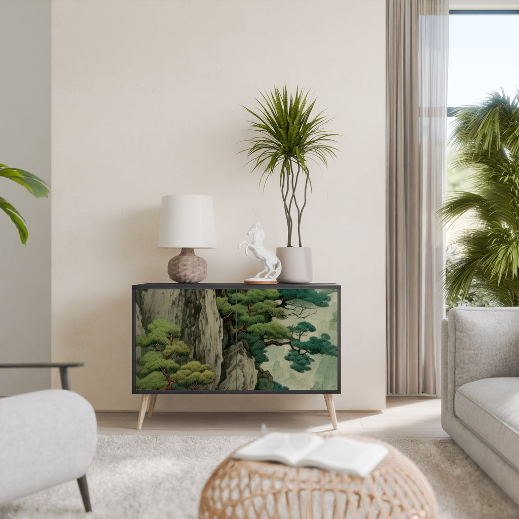 Buffet 2 portes VERDURE ABYSS finition noire