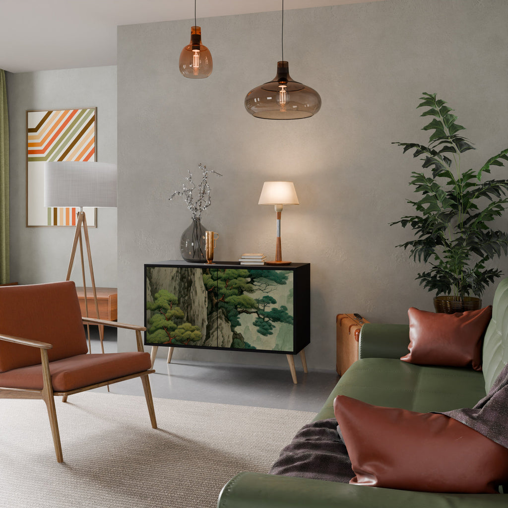 Buffet 2 portes VERDURE ABYSS finition noire