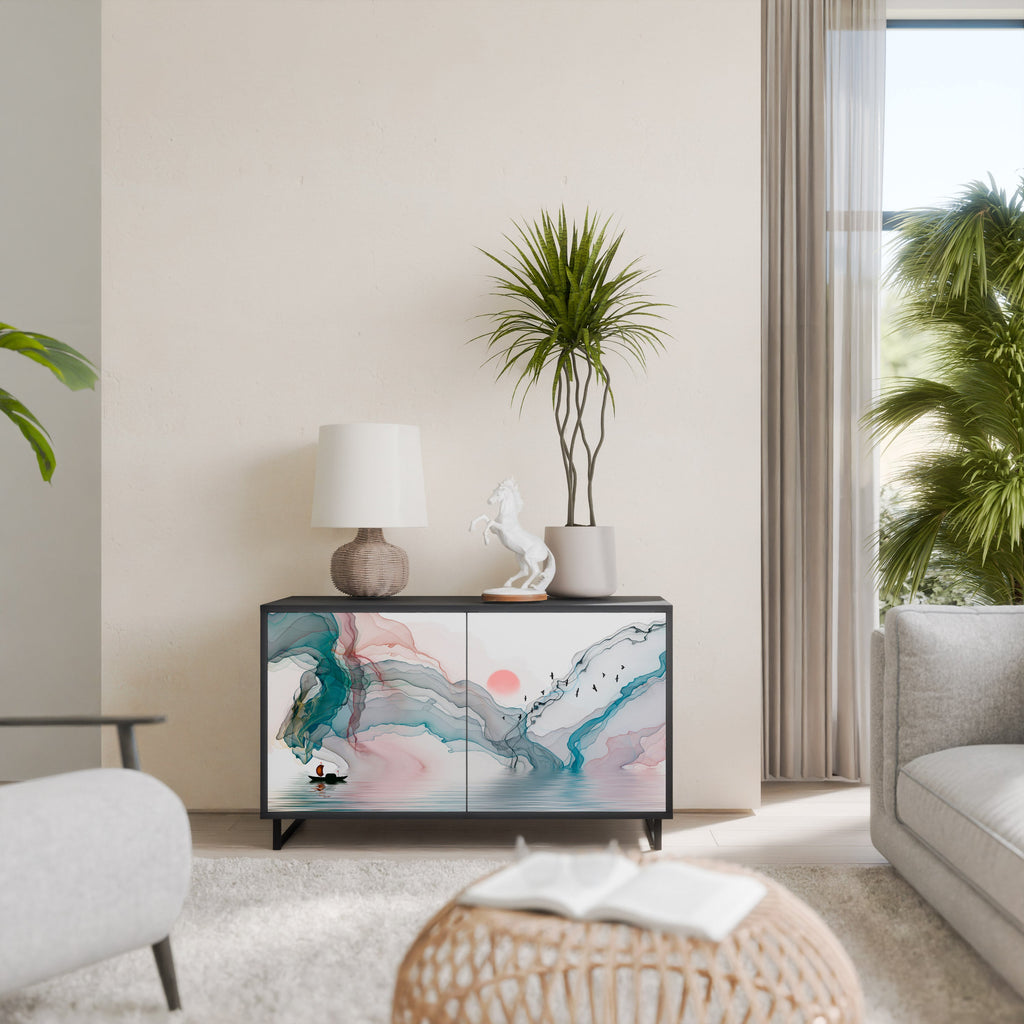 Buffet 2 portes VELVET CROSSING finition noire