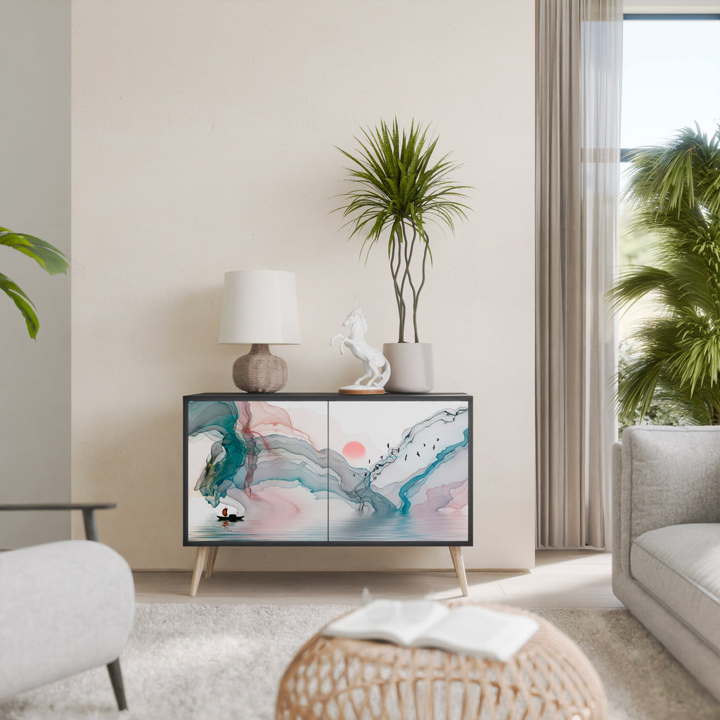 Buffet 2 portes VELVET CROSSING finition noire