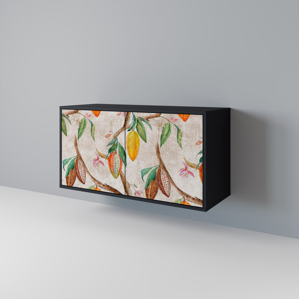 Buffet 2 portes COCOA FRUITS finition noire