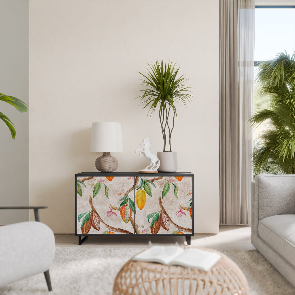 Buffet 2 portes COCOA FRUITS finition noire