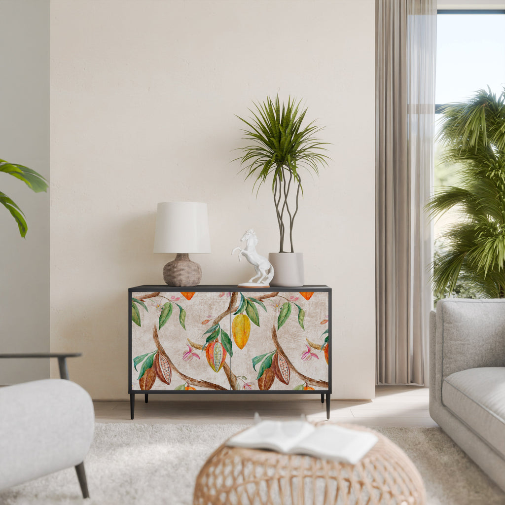 Buffet 2 portes COCOA FRUITS finition noire