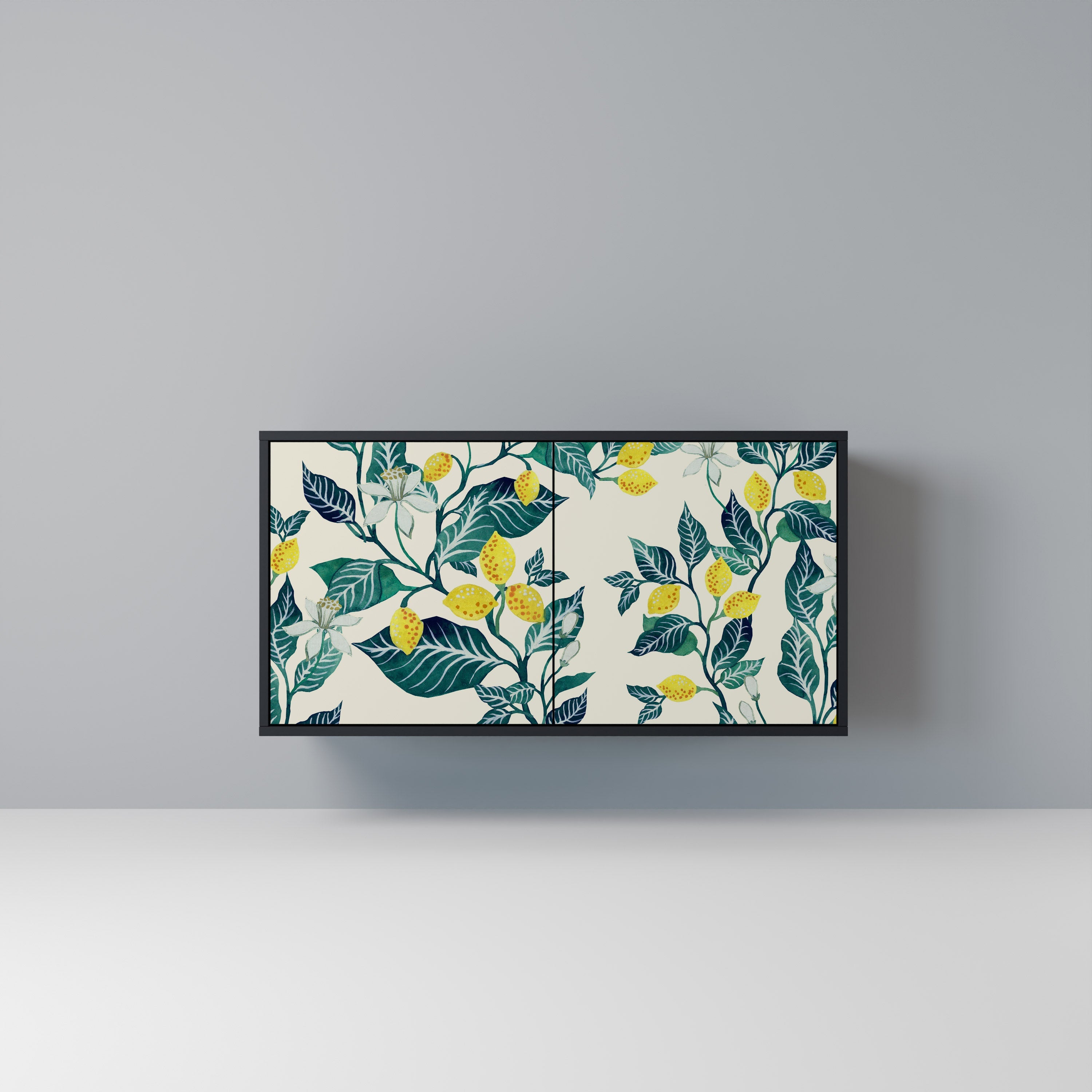 Buffet 2 portes LEMON TREE finition noire