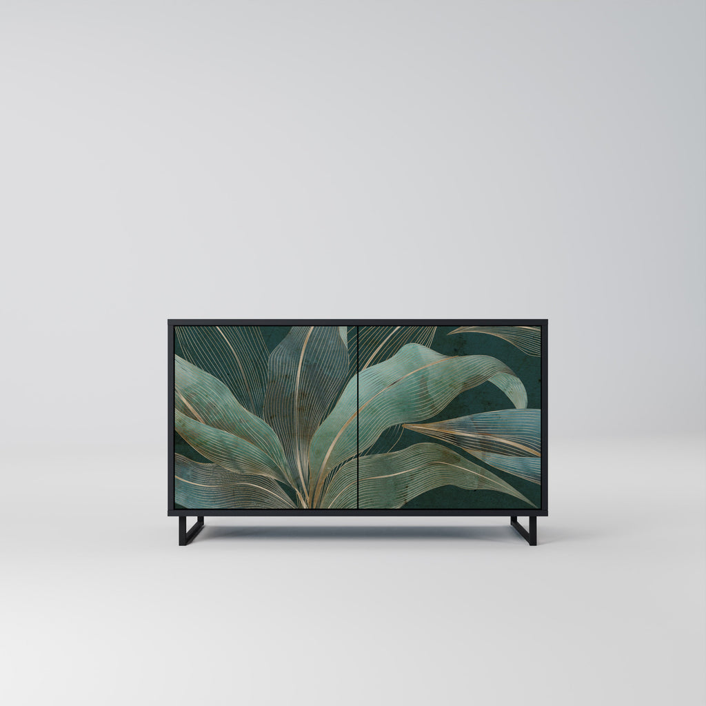 Buffet 2 portes ROYAL GREEN finition noire