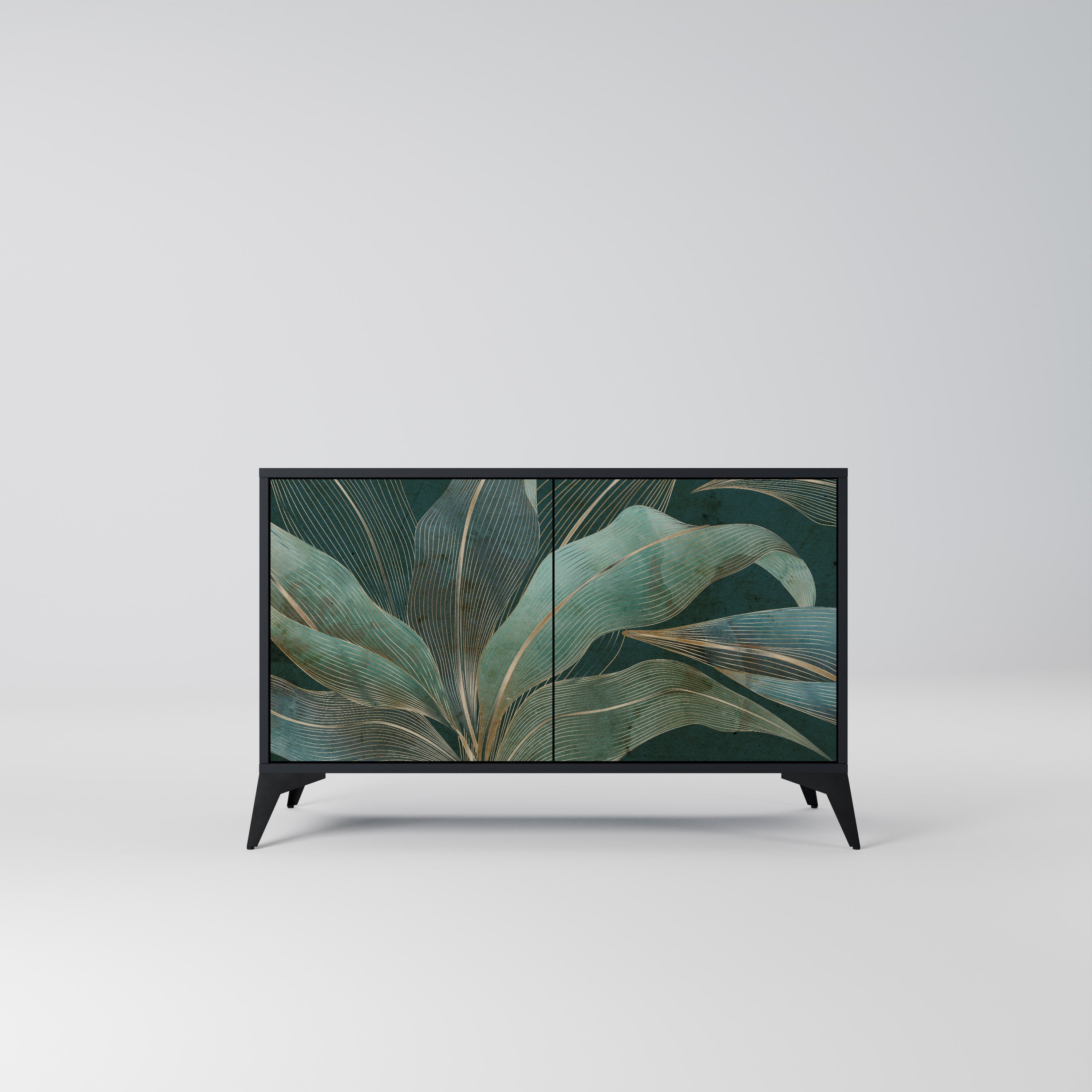 Buffet 2 portes ROYAL GREEN finition noire