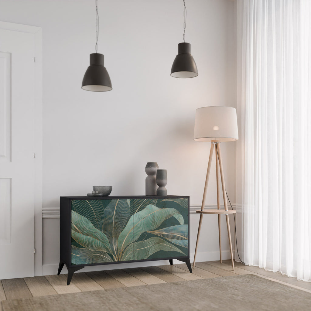 Buffet 2 portes ROYAL GREEN finition noire