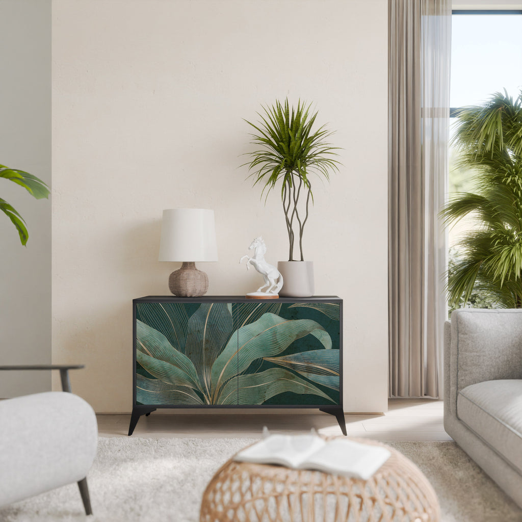 Buffet 2 portes ROYAL GREEN finition noire