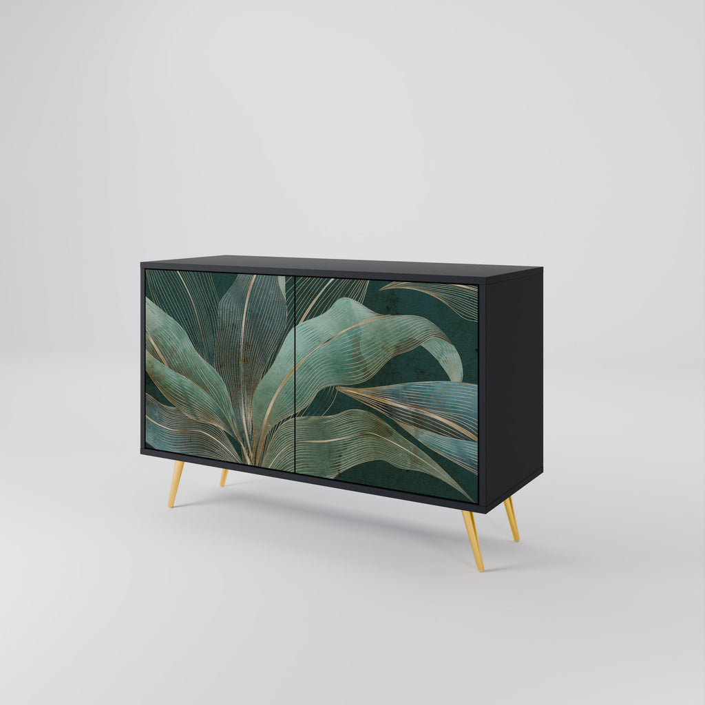 Buffet 2 portes ROYAL GREEN finition noire