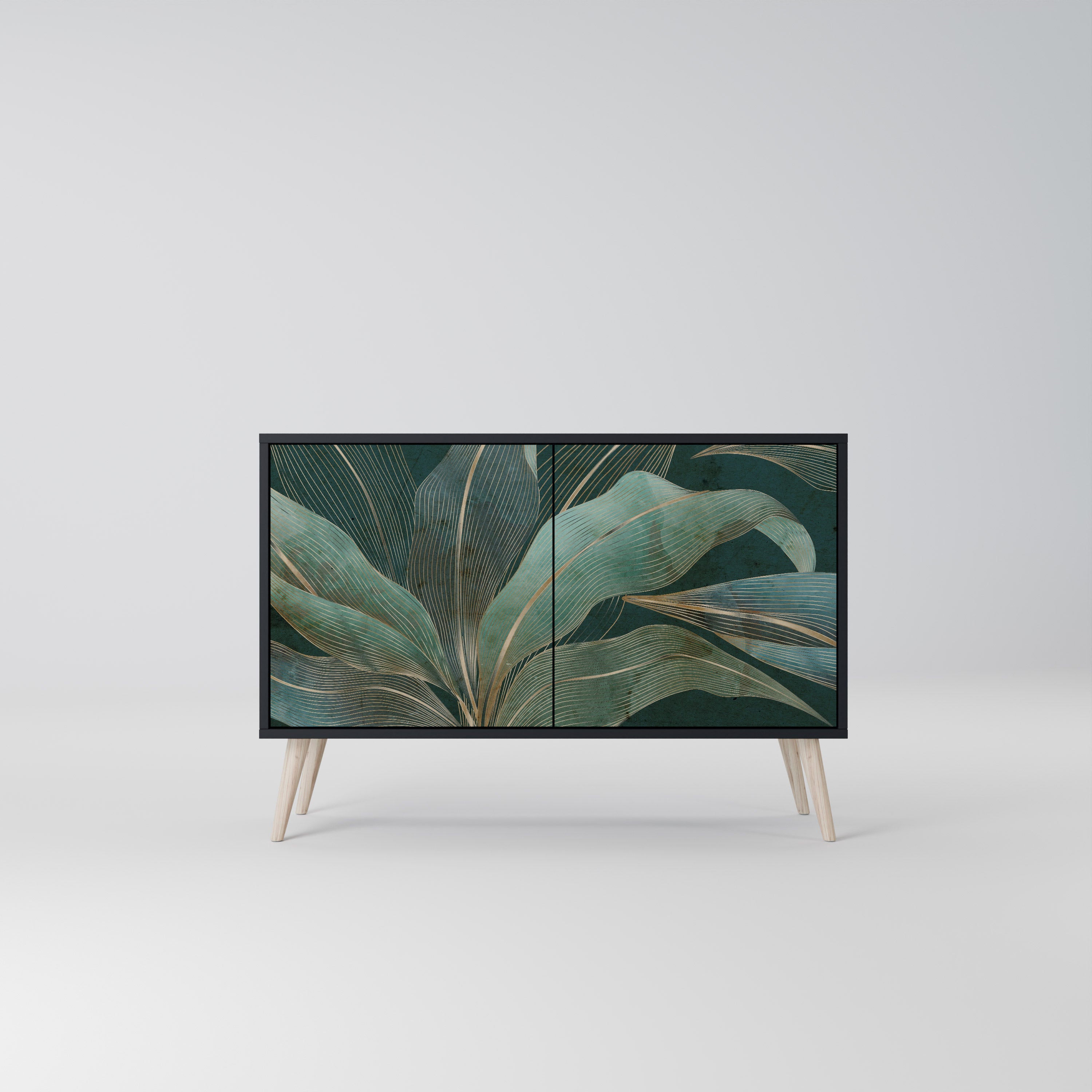 Buffet 2 portes ROYAL GREEN finition noire