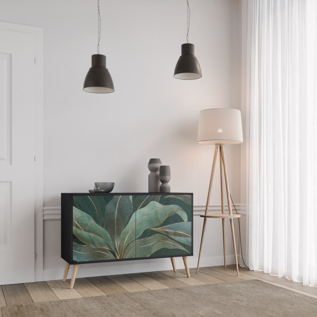 Buffet 2 portes ROYAL GREEN finition noire