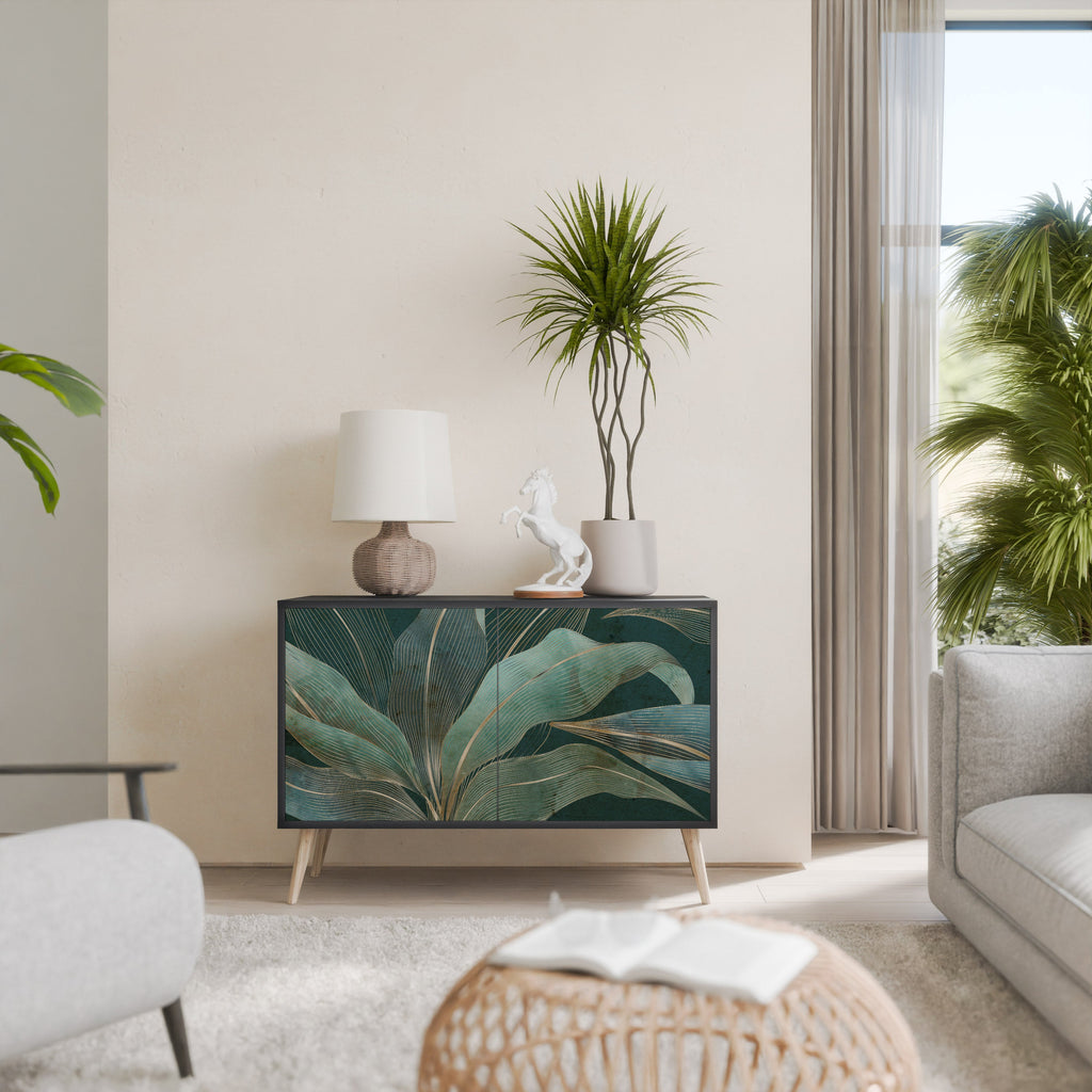 Buffet 2 portes ROYAL GREEN finition noire