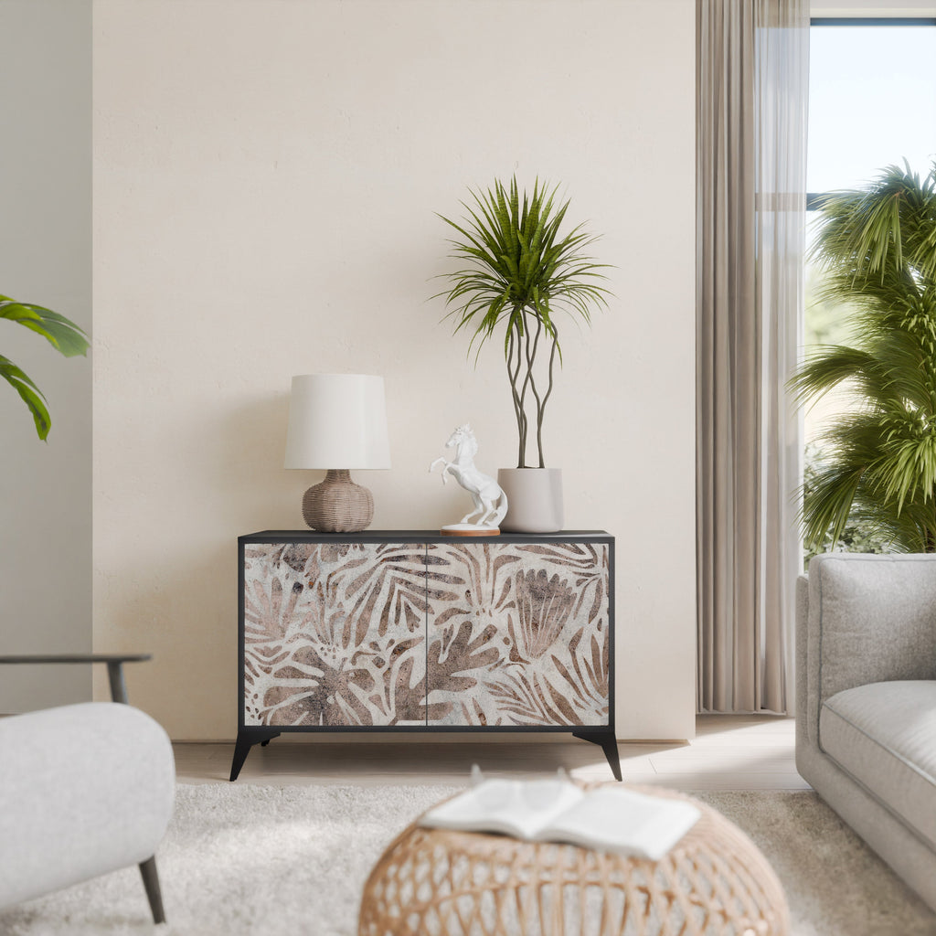 Buffet 2 portes PASSING TIME en finition noire