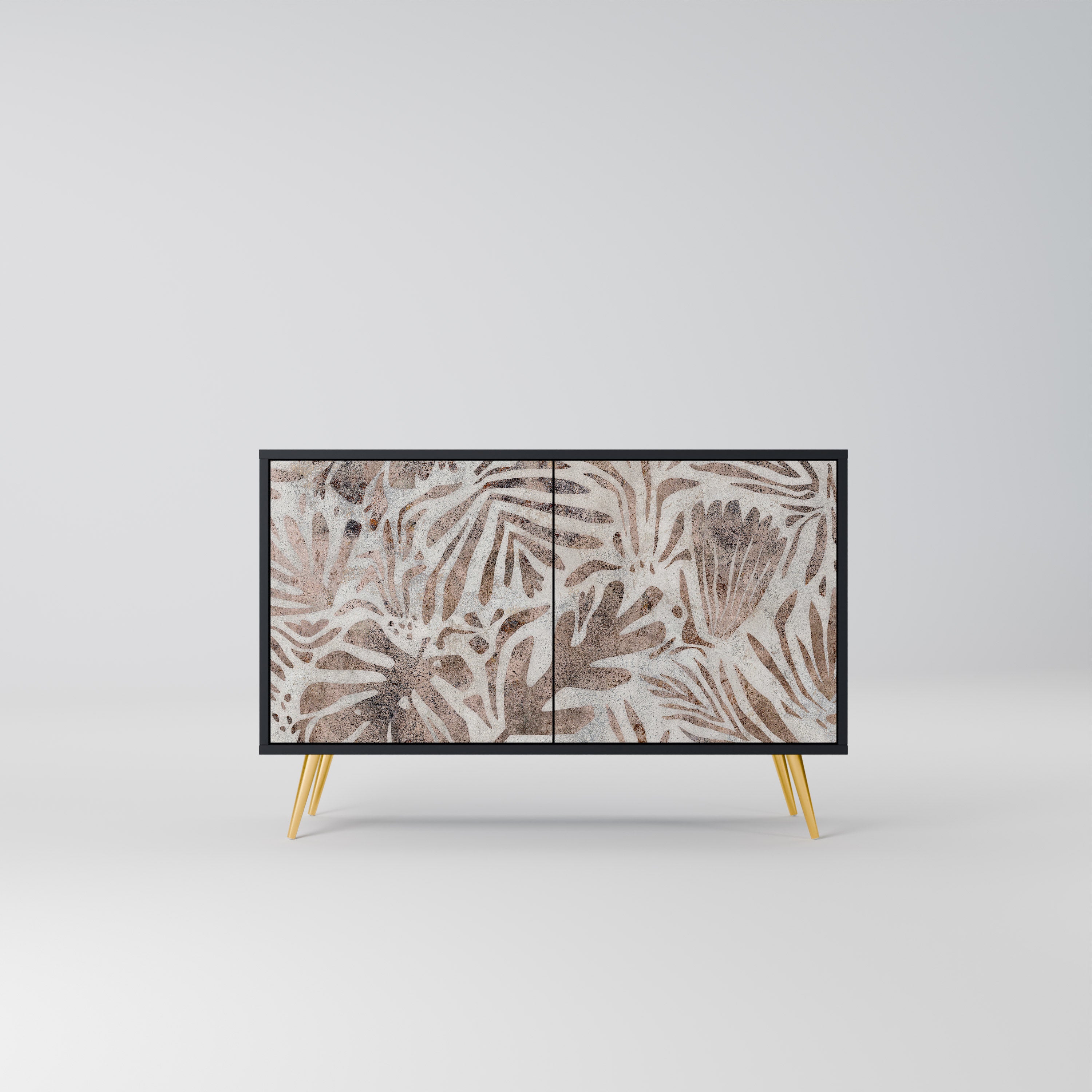 Buffet 2 portes PASSING TIME en finition noire