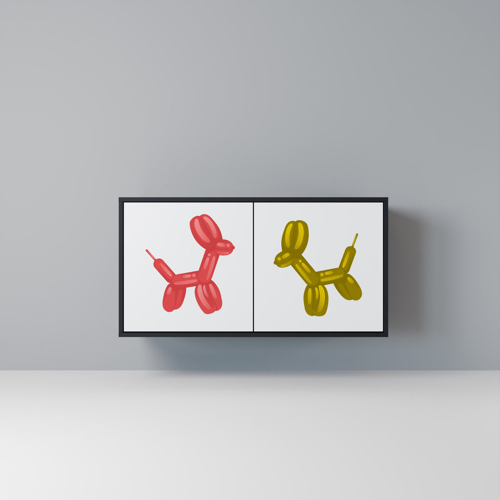 Buffet 2 portes CHILDHOOD MEMORY en finition noire