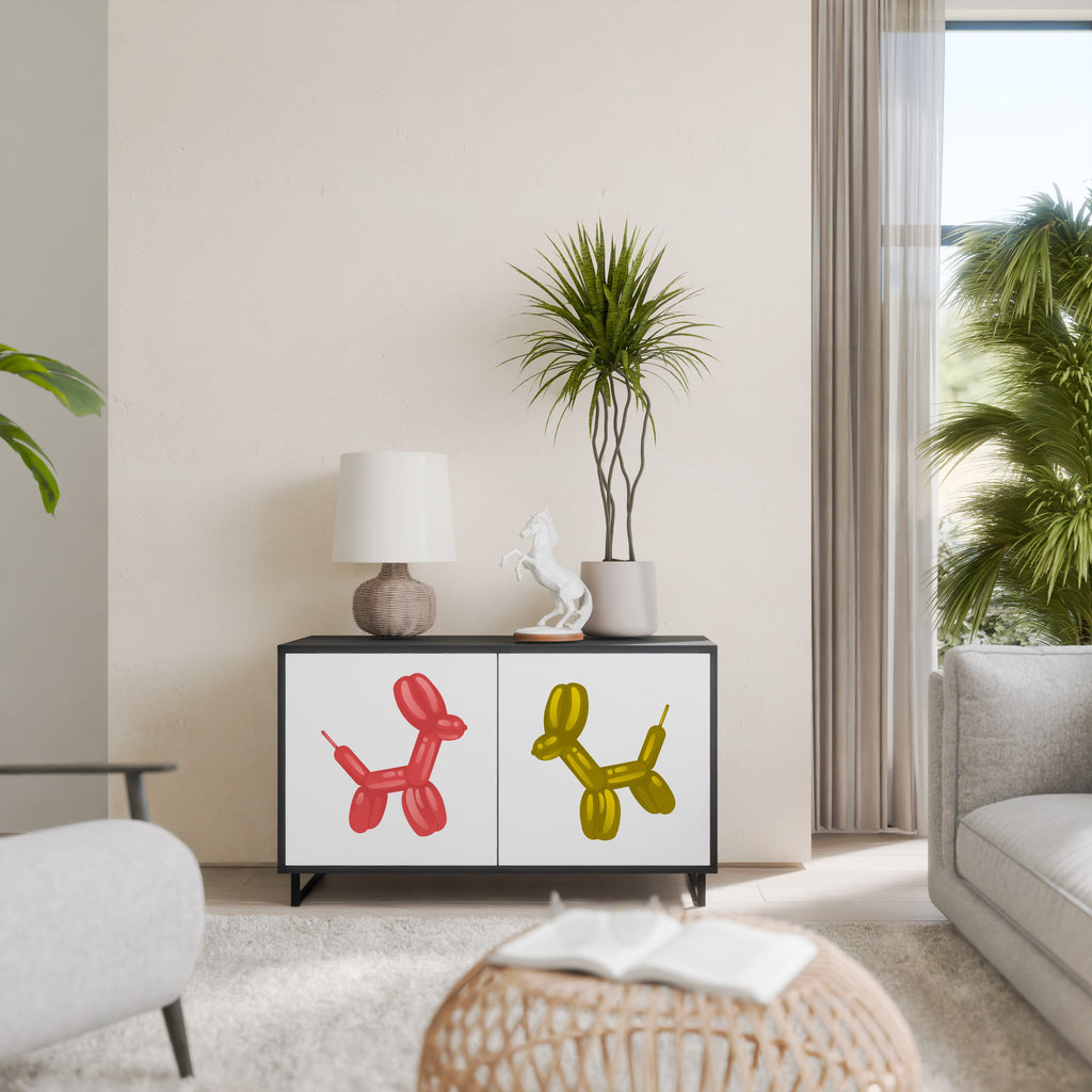 Buffet 2 portes CHILDHOOD MEMORY en finition noire