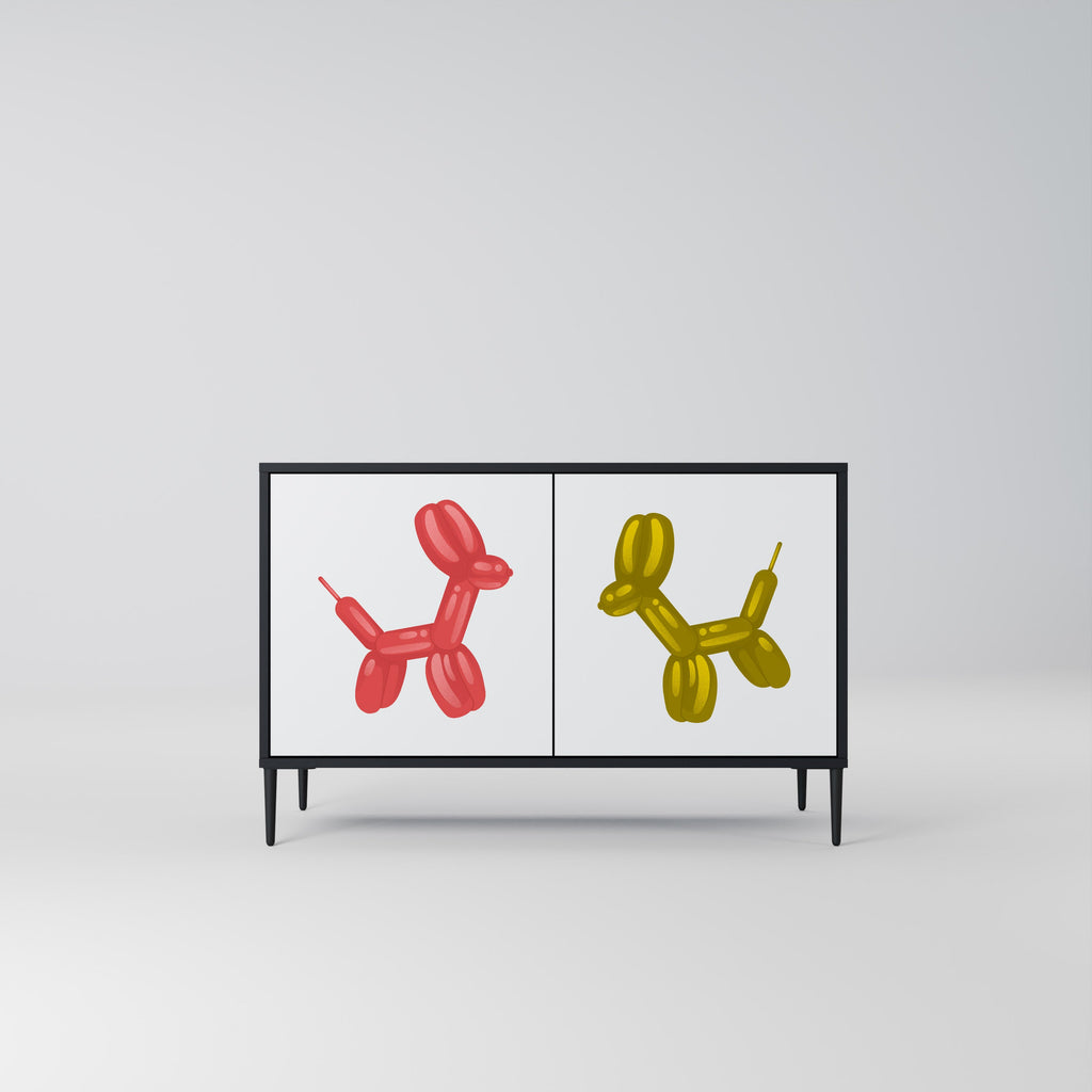 Buffet 2 portes CHILDHOOD MEMORY en finition noire