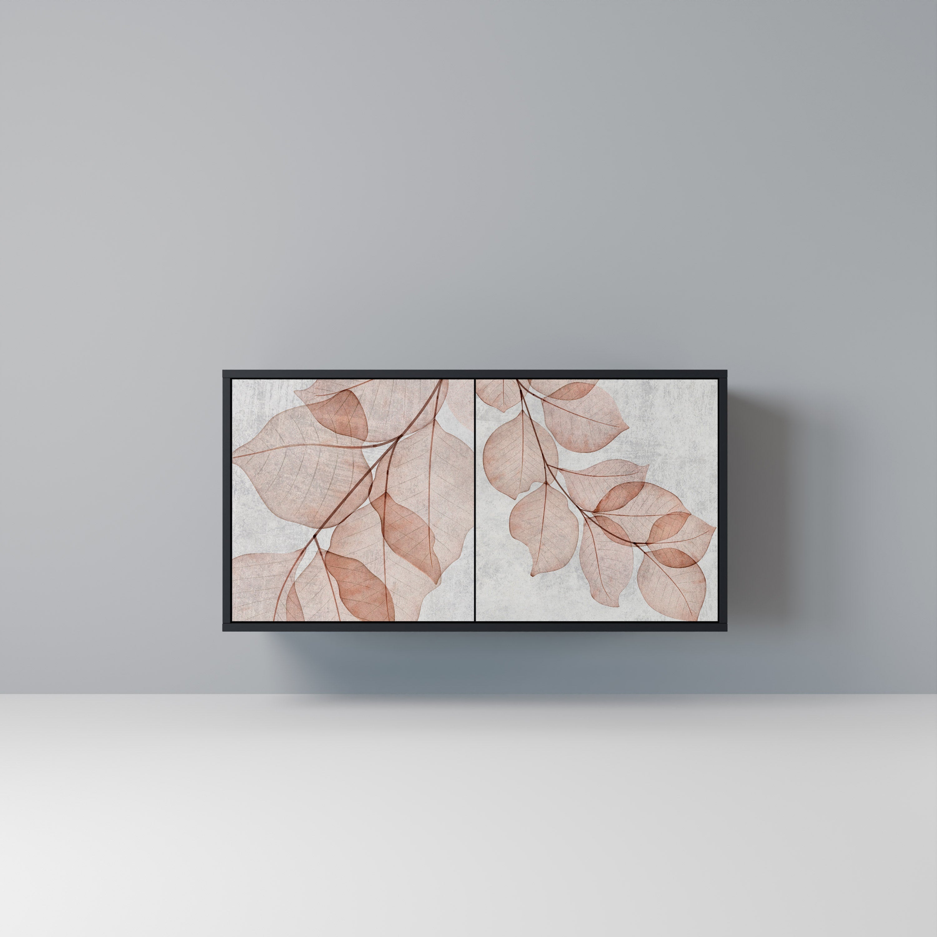 Buffet 2 portes AUTUMN FRAGILITY finition noire