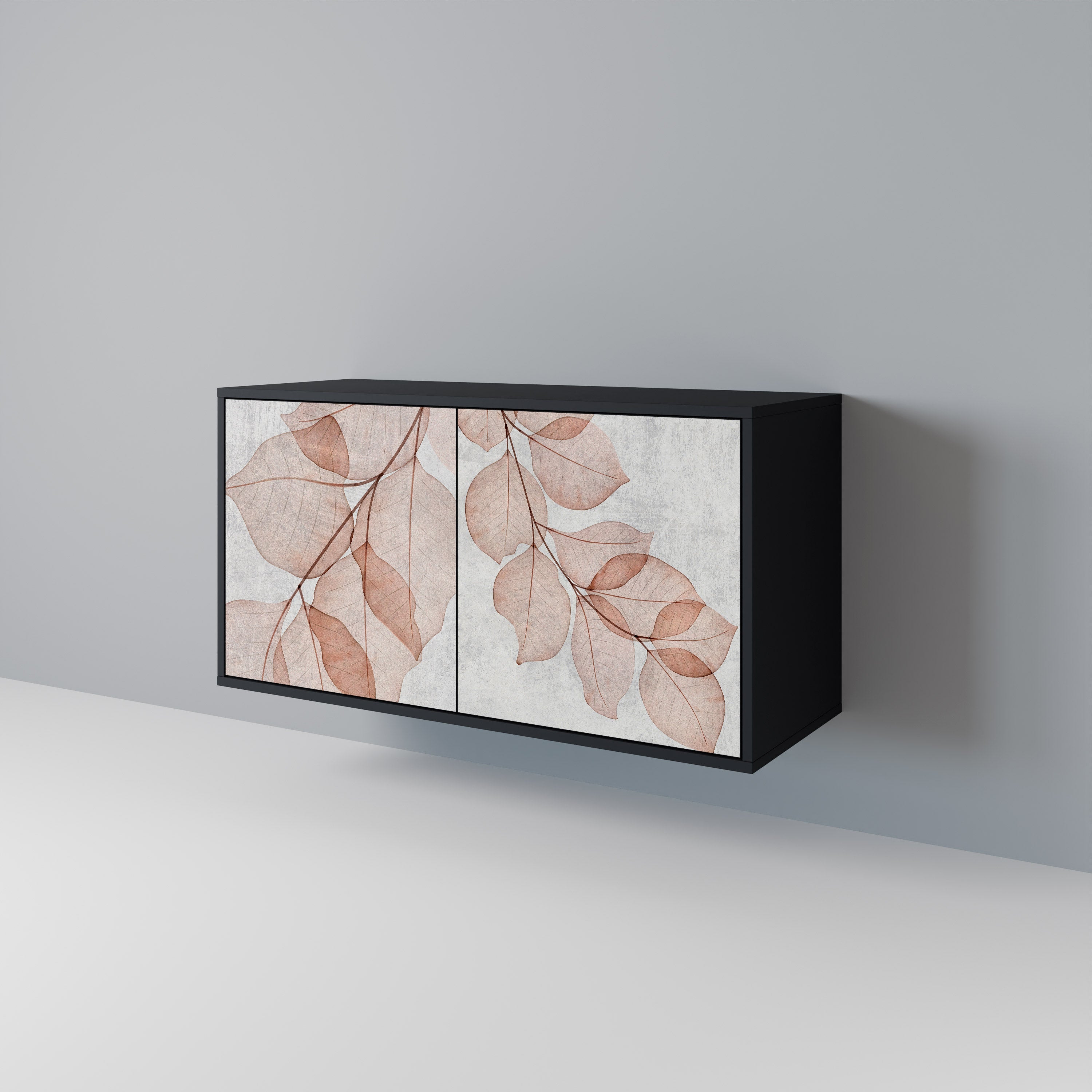 Buffet 2 portes AUTUMN FRAGILITY finition noire