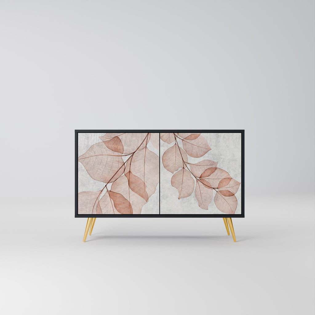 Buffet 2 portes AUTUMN FRAGILITY finition noire