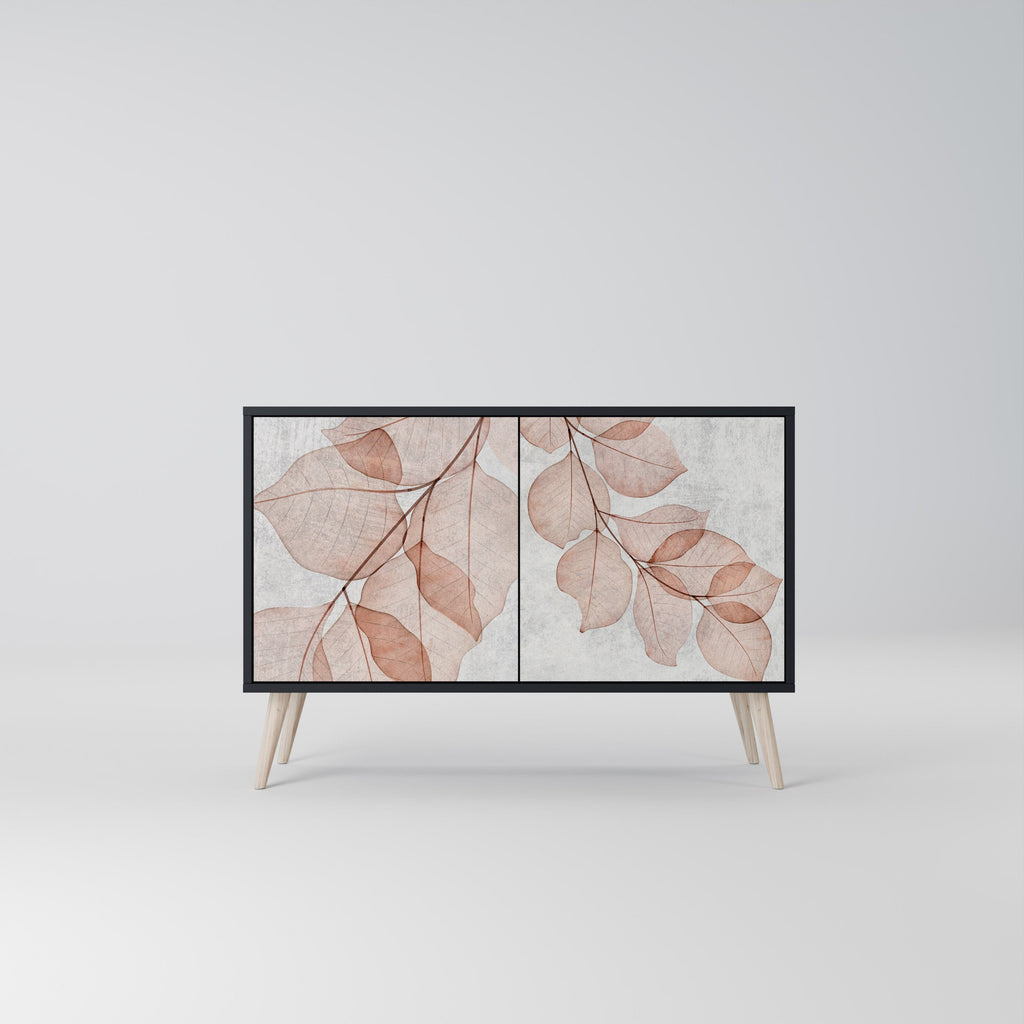 Buffet 2 portes AUTUMN FRAGILITY finition noire