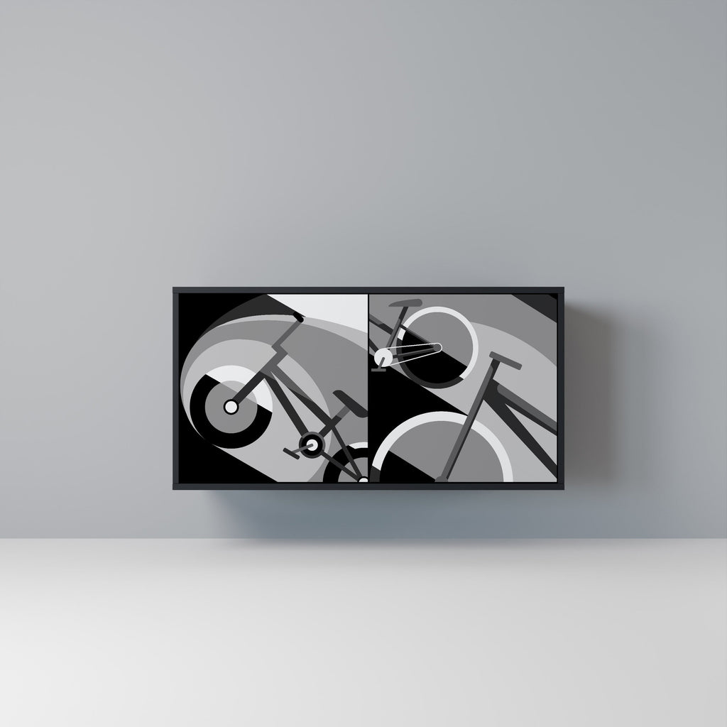 Buffet 2 portes BIKE ENERGY finition noire