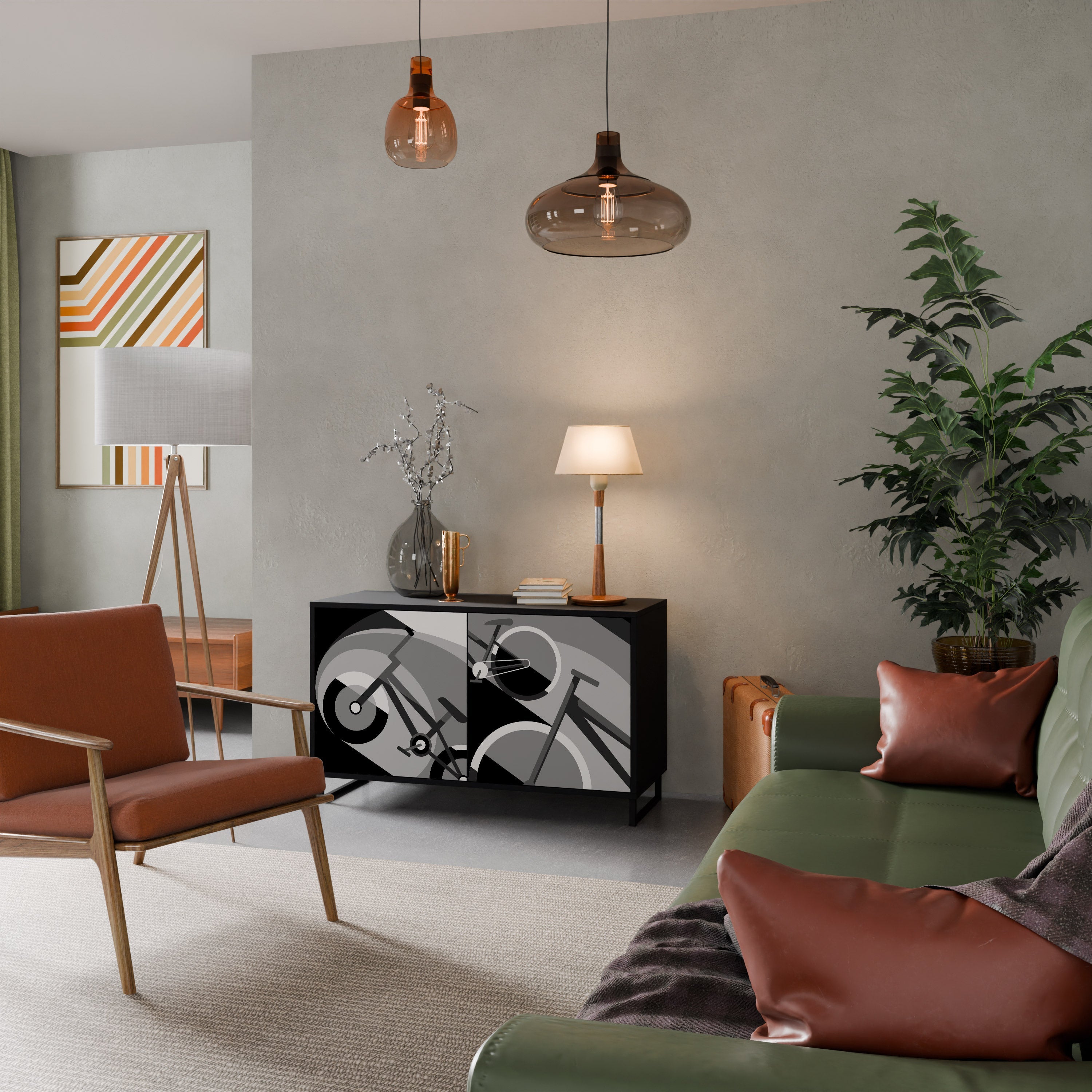 Buffet 2 portes BIKE ENERGY finition noire