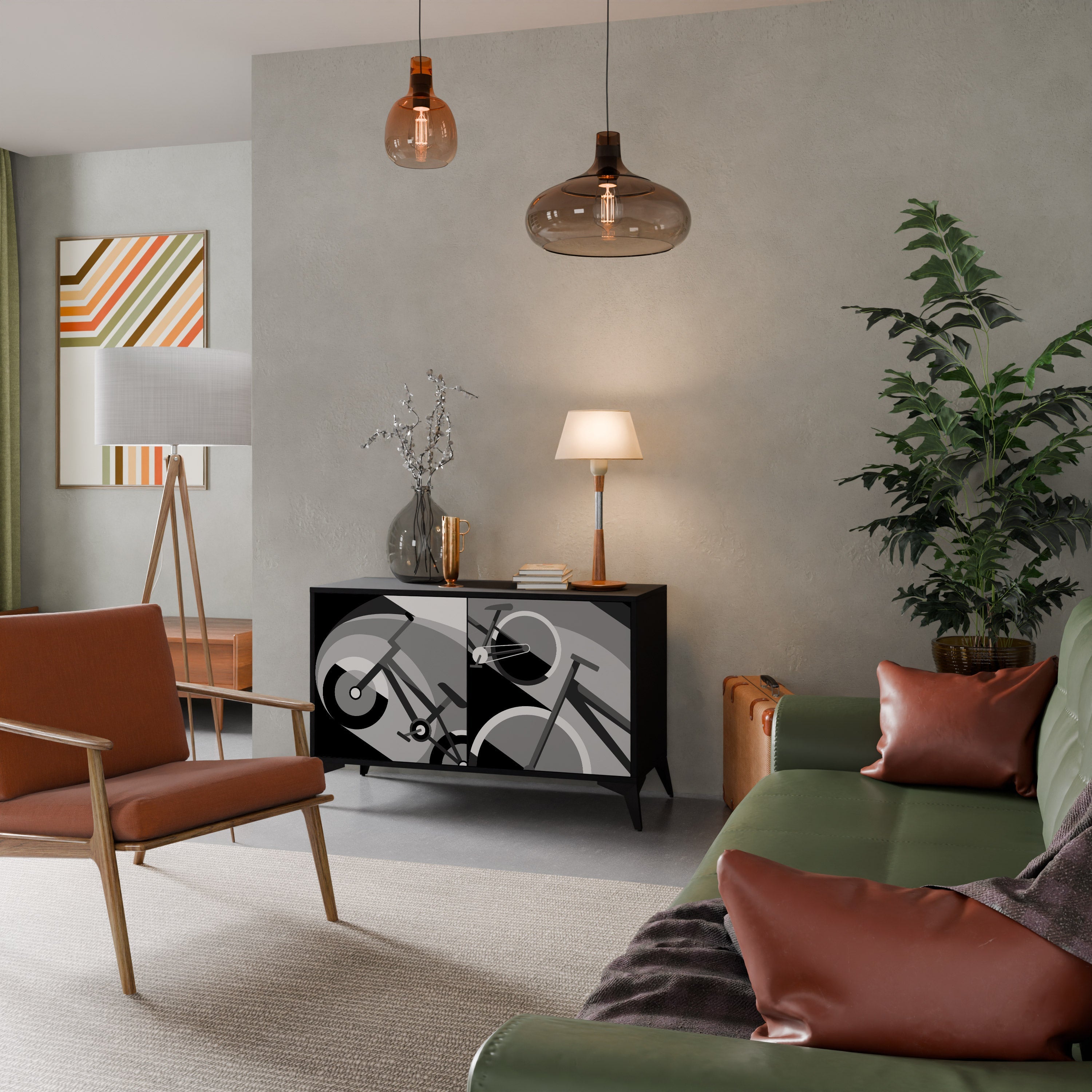 Buffet 2 portes BIKE ENERGY finition noire