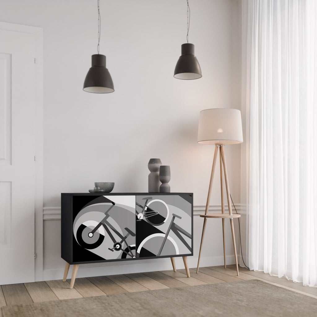 Buffet 2 portes BIKE ENERGY finition noire