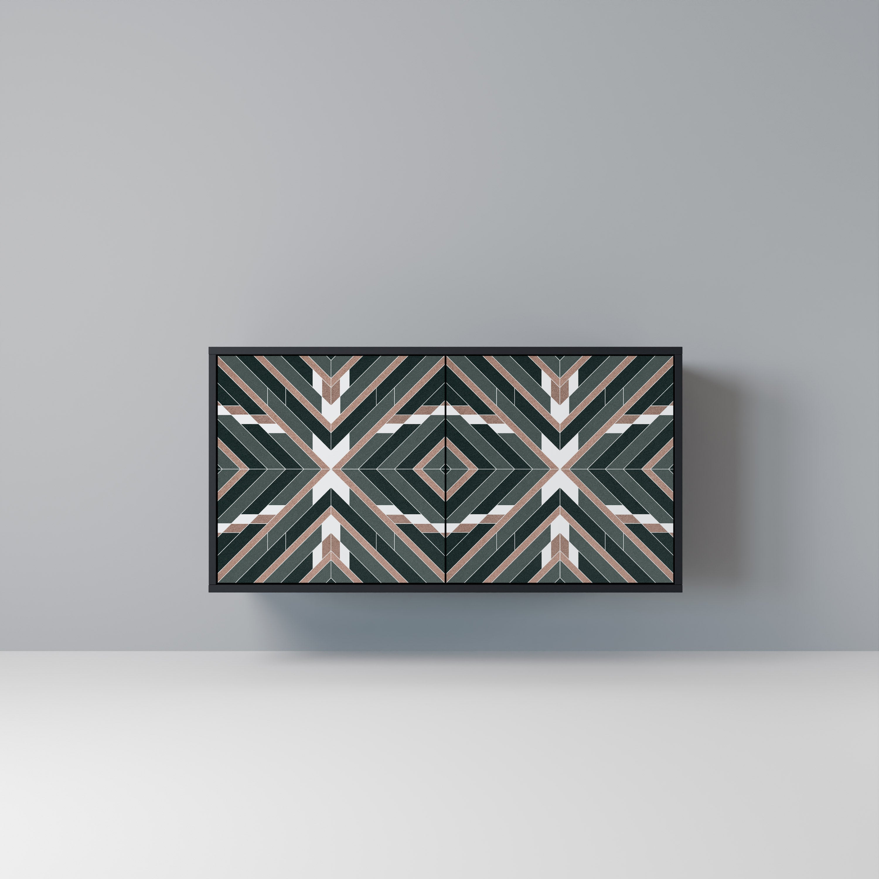 Buffet 2 portes DIMENSION DELIGHTS en finition noire