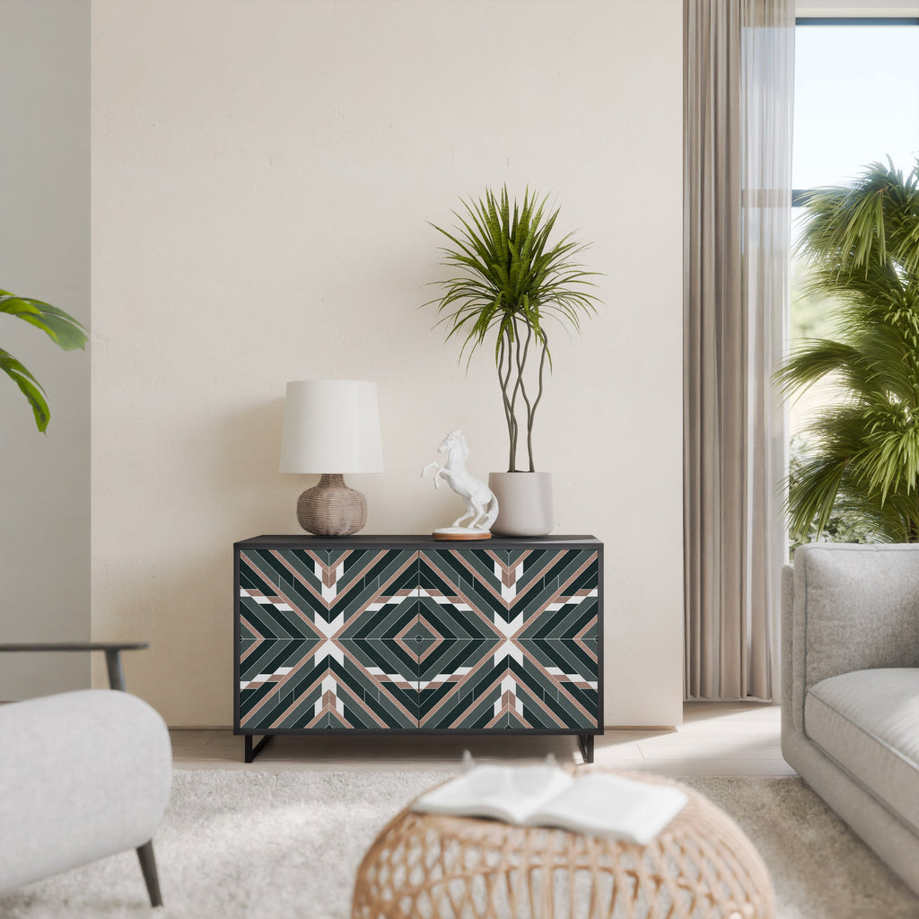 Buffet 2 portes DIMENSION DELIGHTS en finition noire