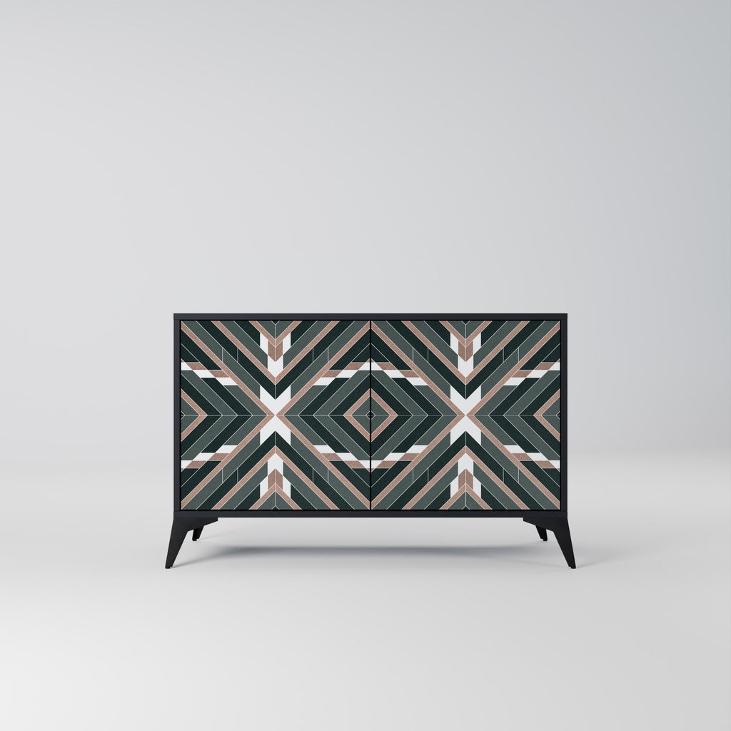 Buffet 2 portes DIMENSION DELIGHTS en finition noire