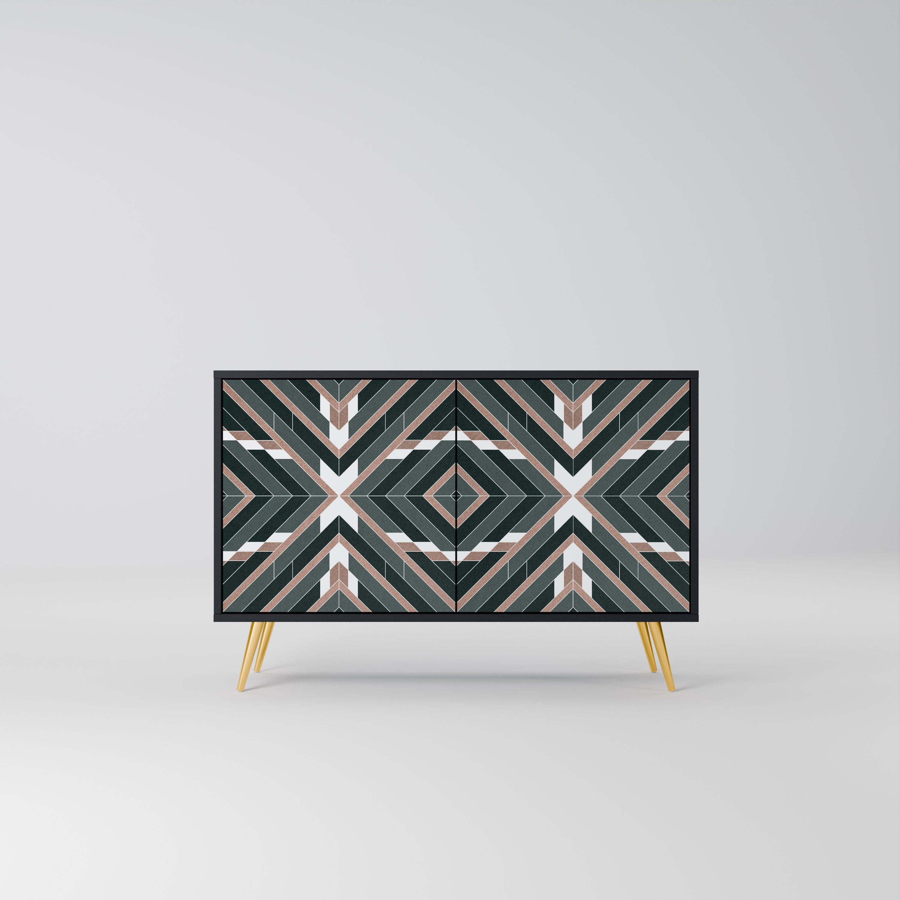 Buffet 2 portes DIMENSION DELIGHTS en finition noire