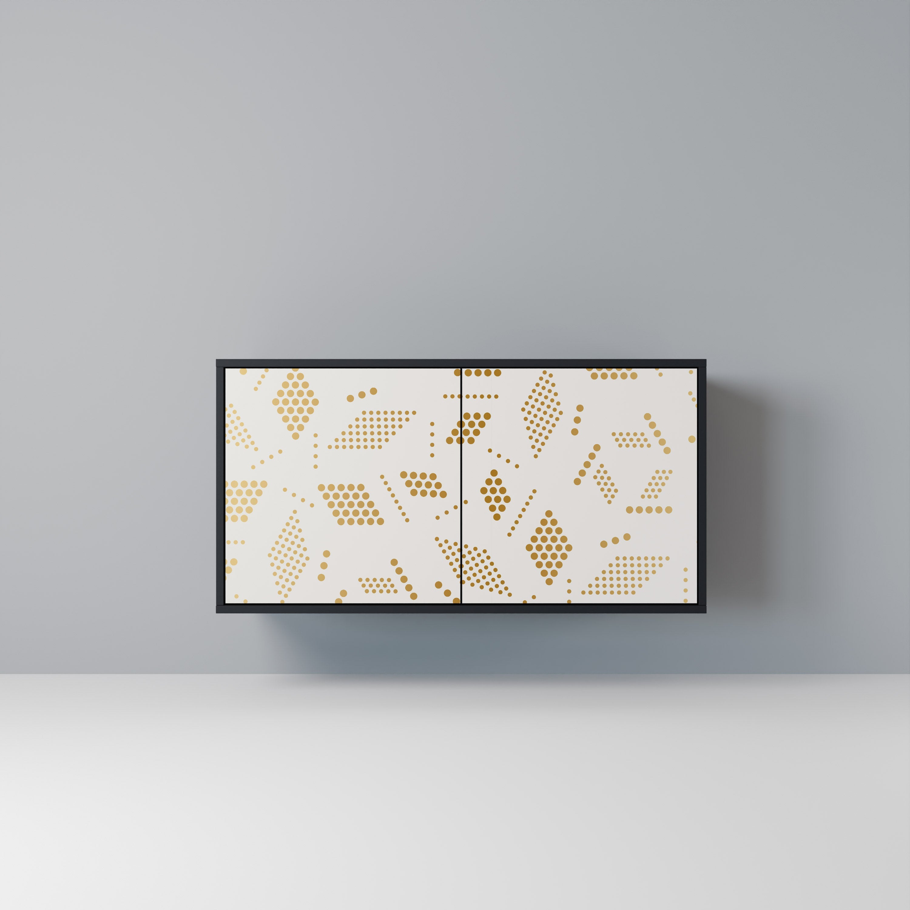 Buffet 2 portes SPOTTED DAZE en finition noire