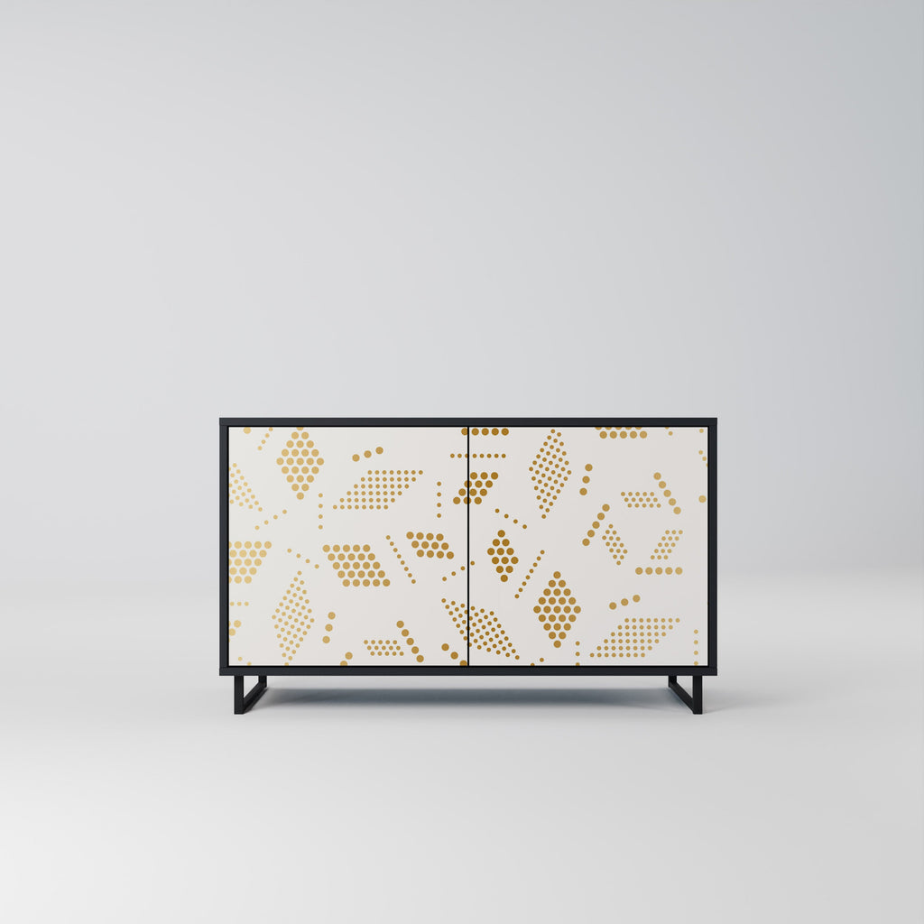 Buffet 2 portes SPOTTED DAZE en finition noire