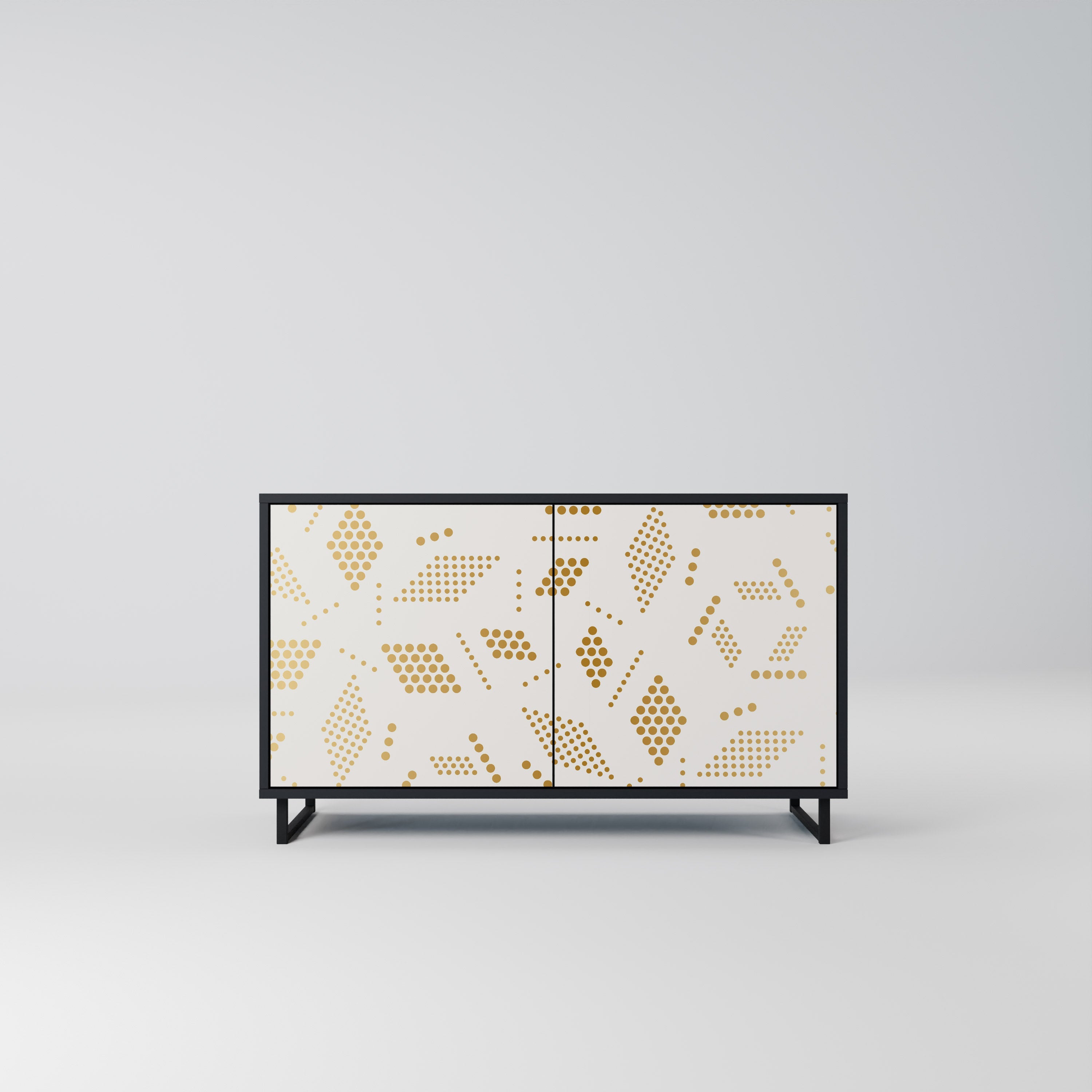 Buffet 2 portes SPOTTED DAZE en finition noire