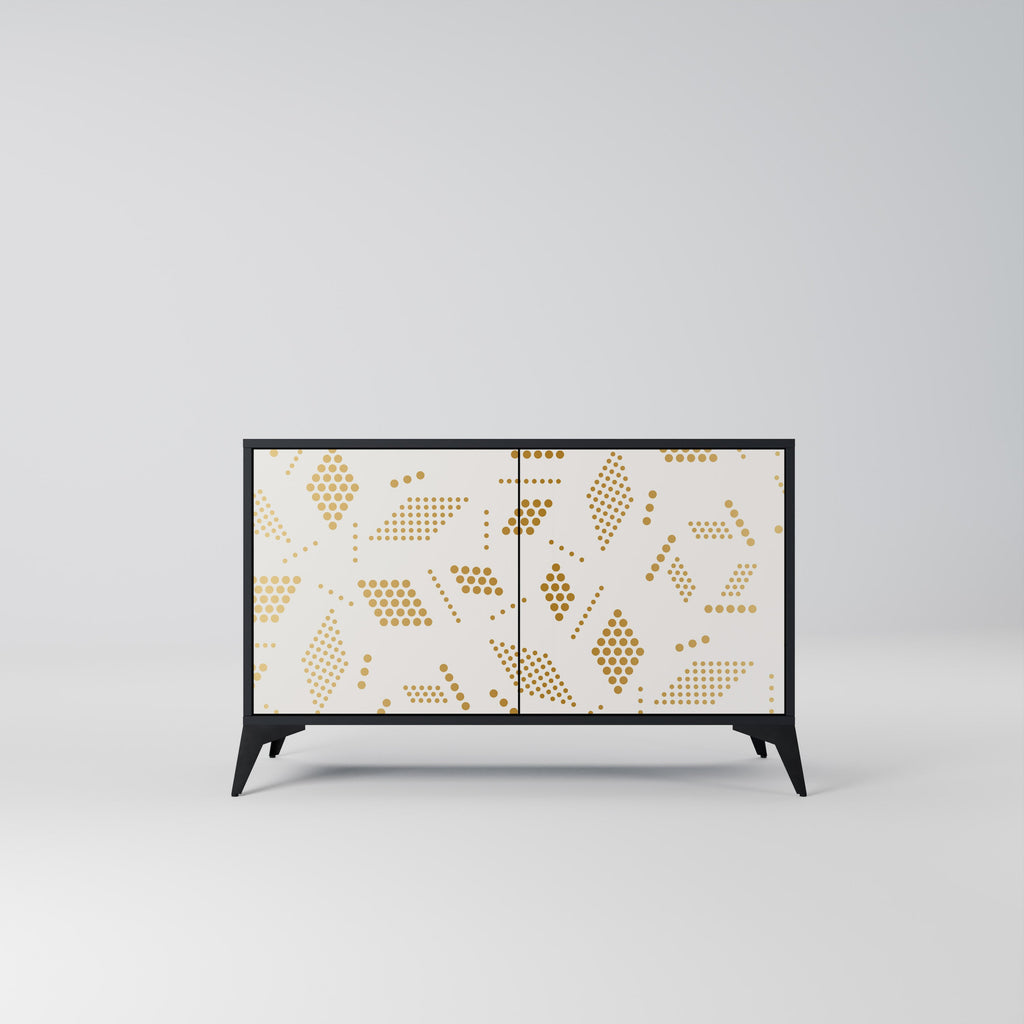 Buffet 2 portes SPOTTED DAZE en finition noire