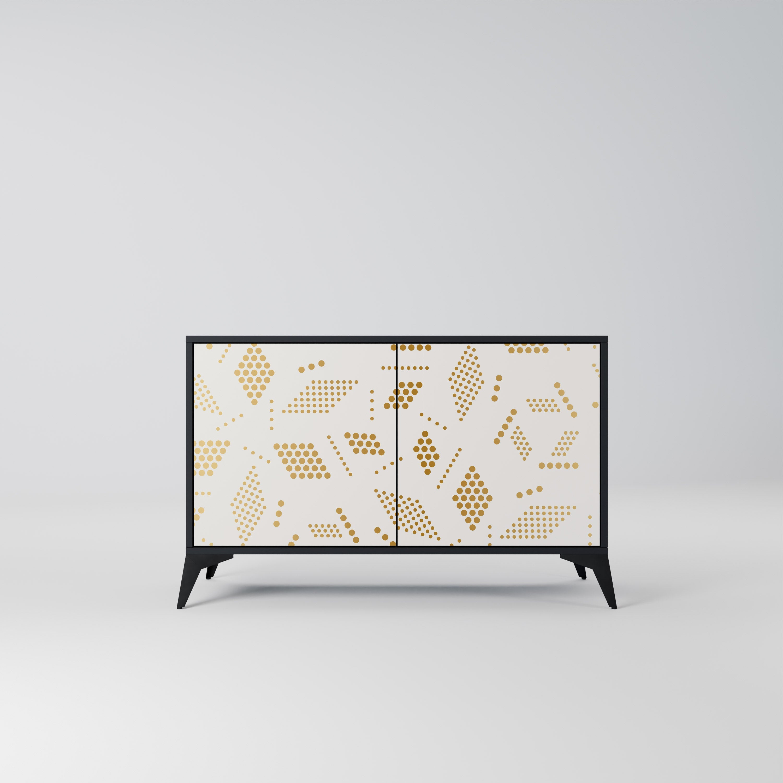 Buffet 2 portes SPOTTED DAZE en finition noire