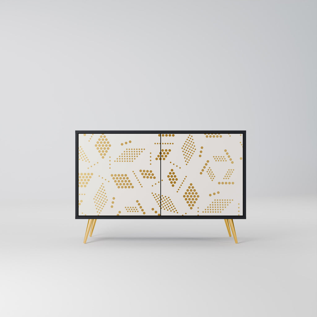 Buffet 2 portes SPOTTED DAZE en finition noire