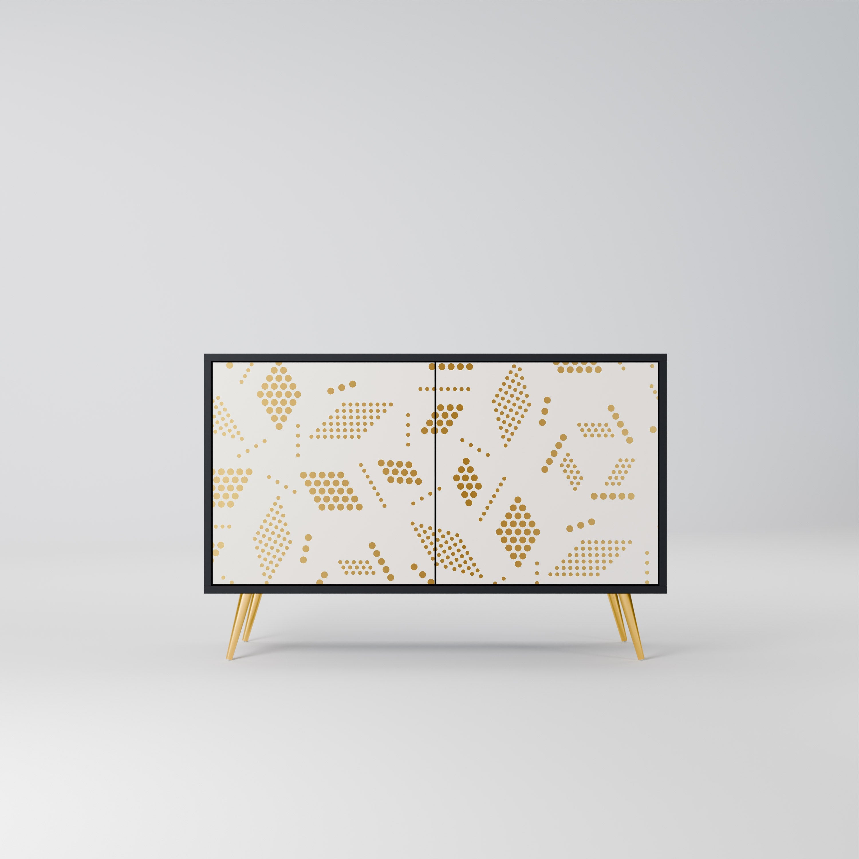 Buffet 2 portes SPOTTED DAZE en finition noire