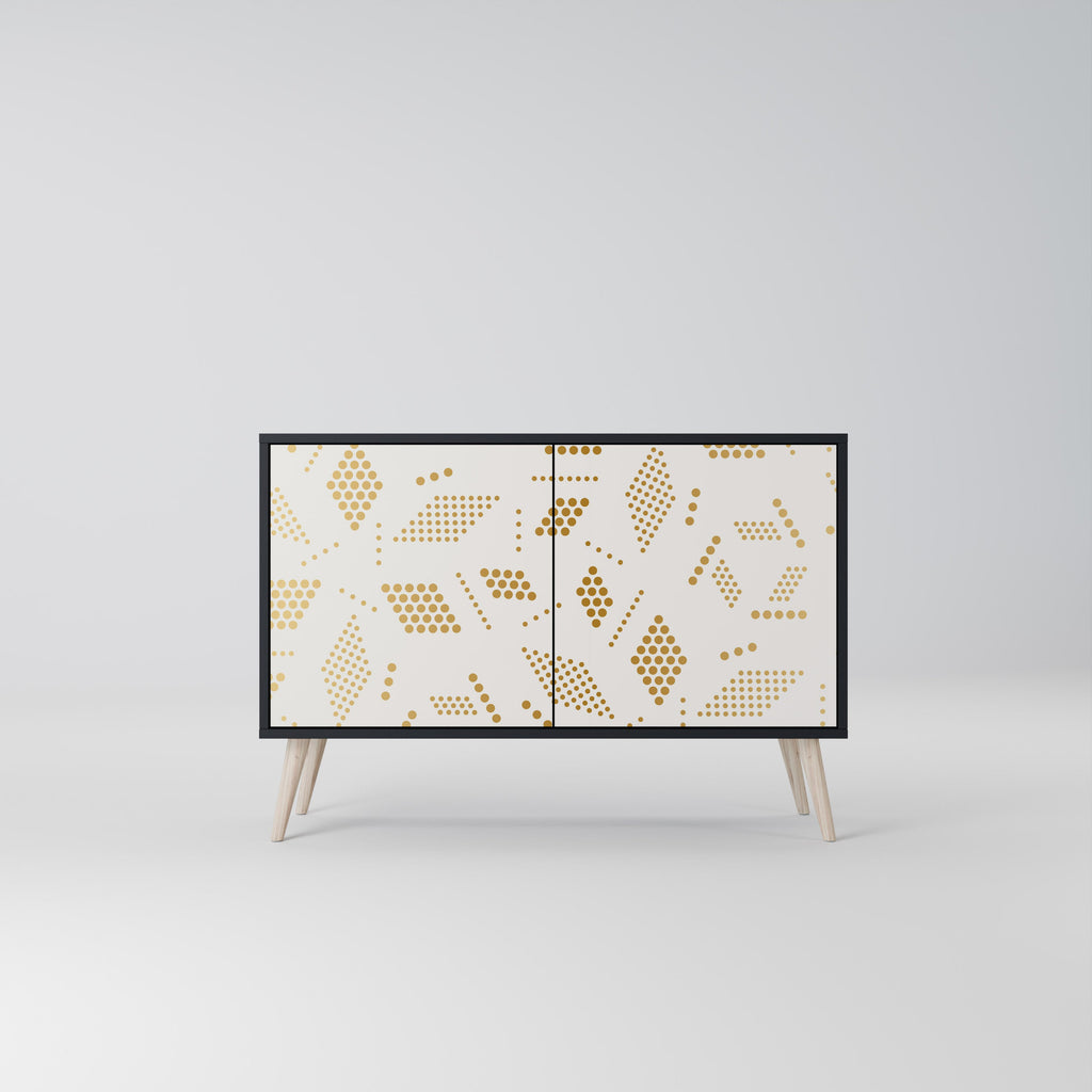 Buffet 2 portes SPOTTED DAZE en finition noire