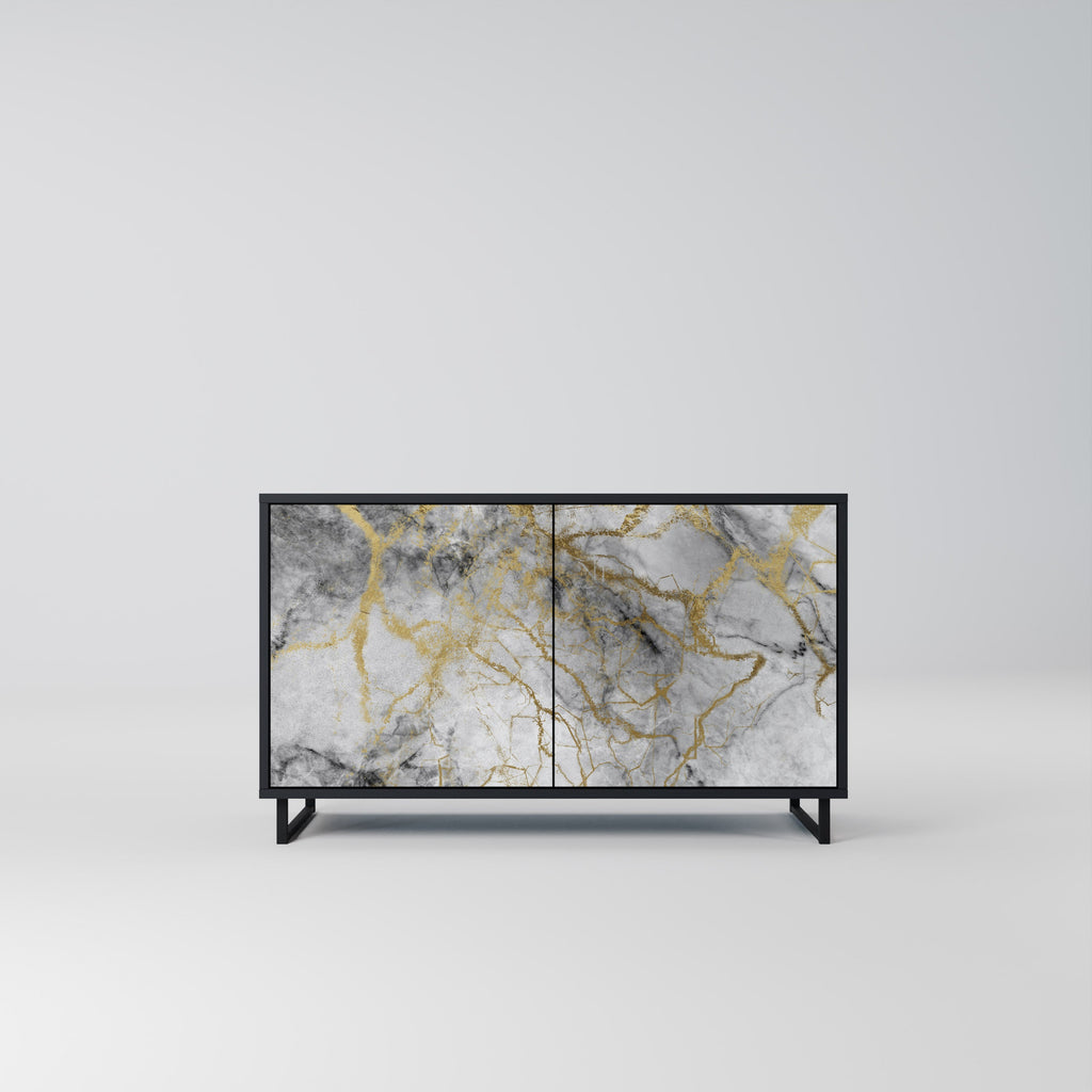 Buffet 2 portes TIMELESS GLIDE finition noire