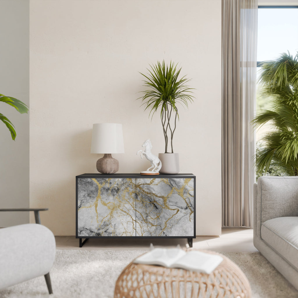 Buffet 2 portes TIMELESS GLIDE finition noire