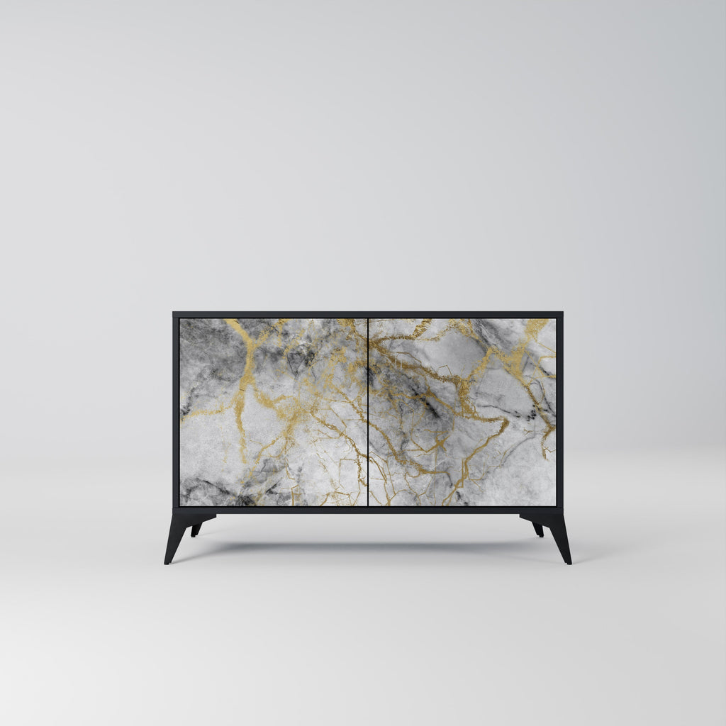 Buffet 2 portes TIMELESS GLIDE finition noire