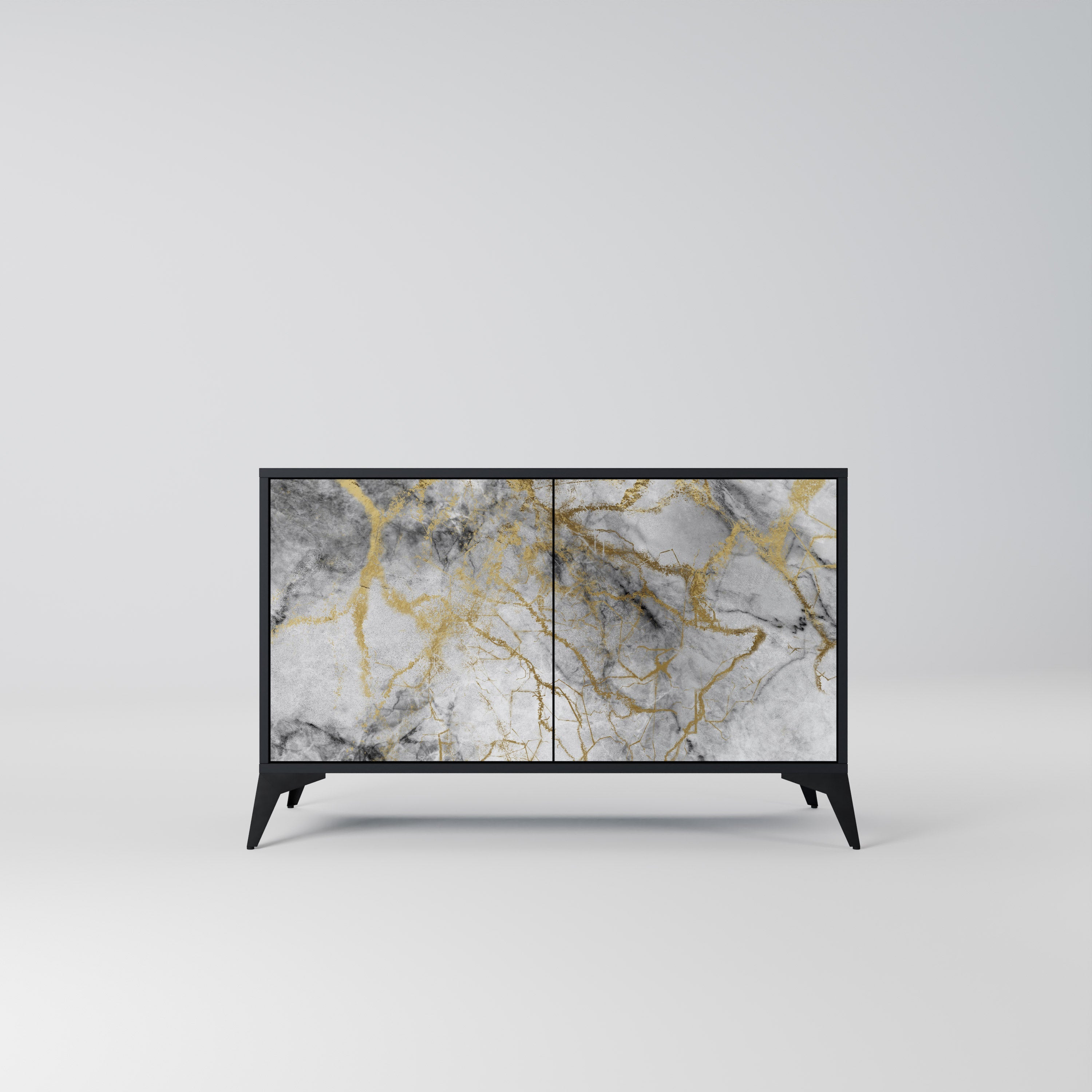 Buffet 2 portes TIMELESS GLIDE finition noire