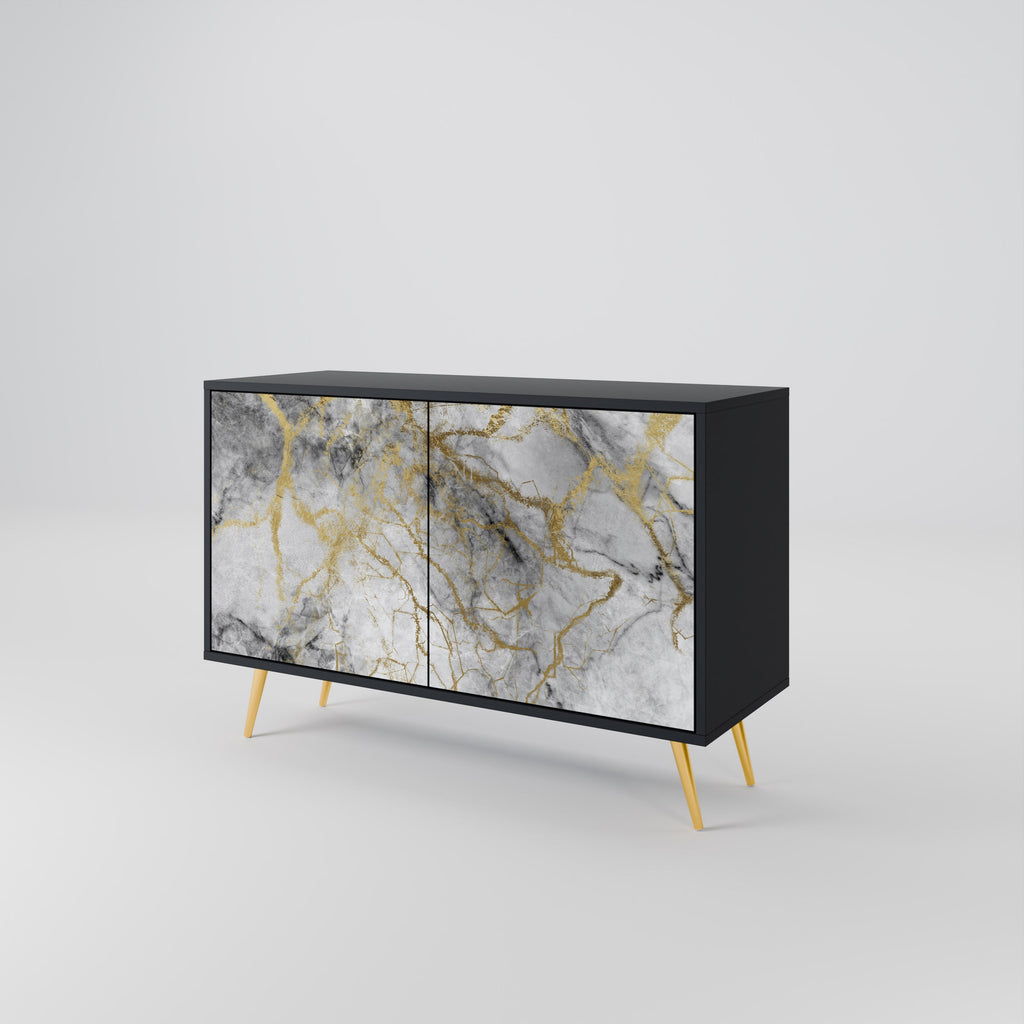 Buffet 2 portes TIMELESS GLIDE finition noire