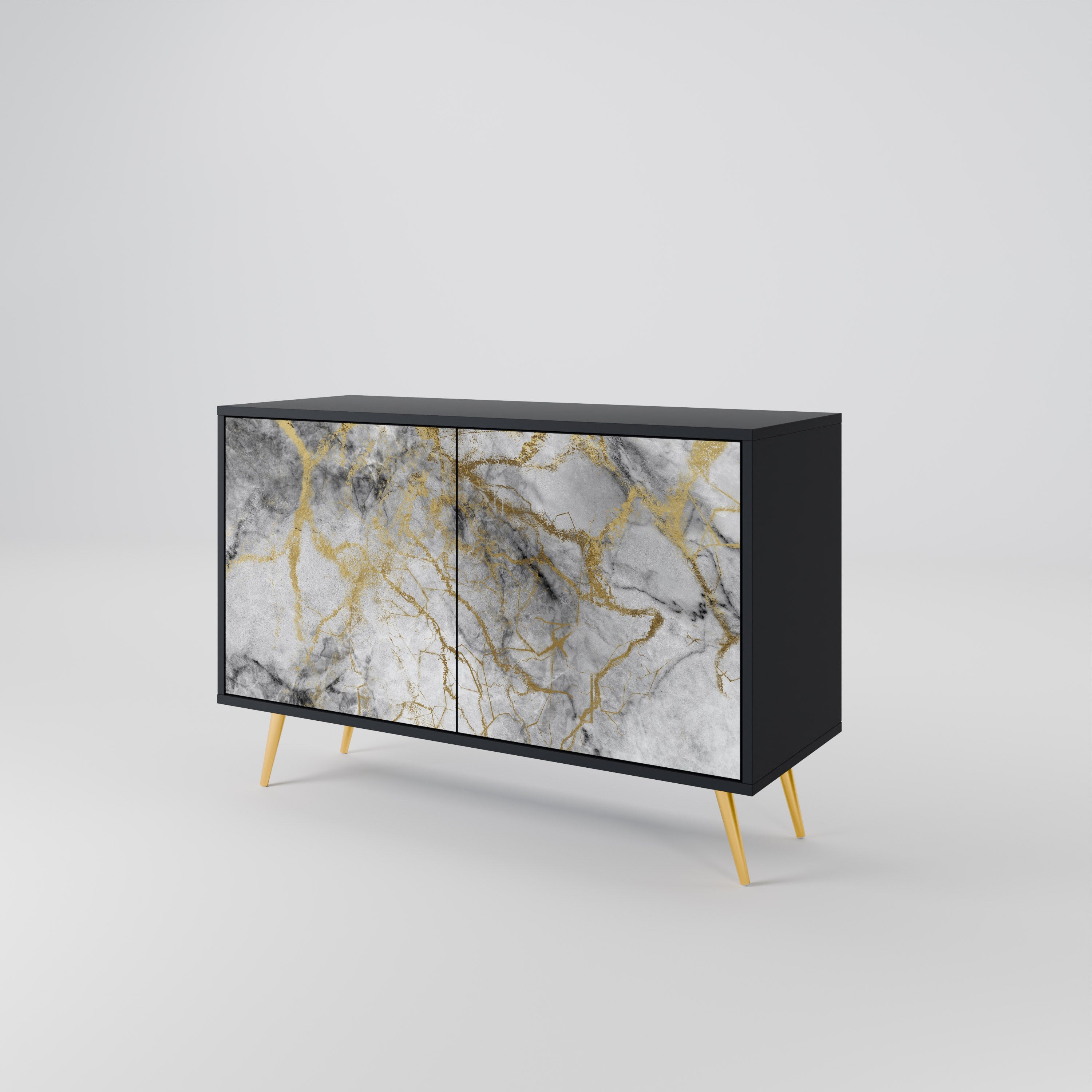 Buffet 2 portes TIMELESS GLIDE finition noire